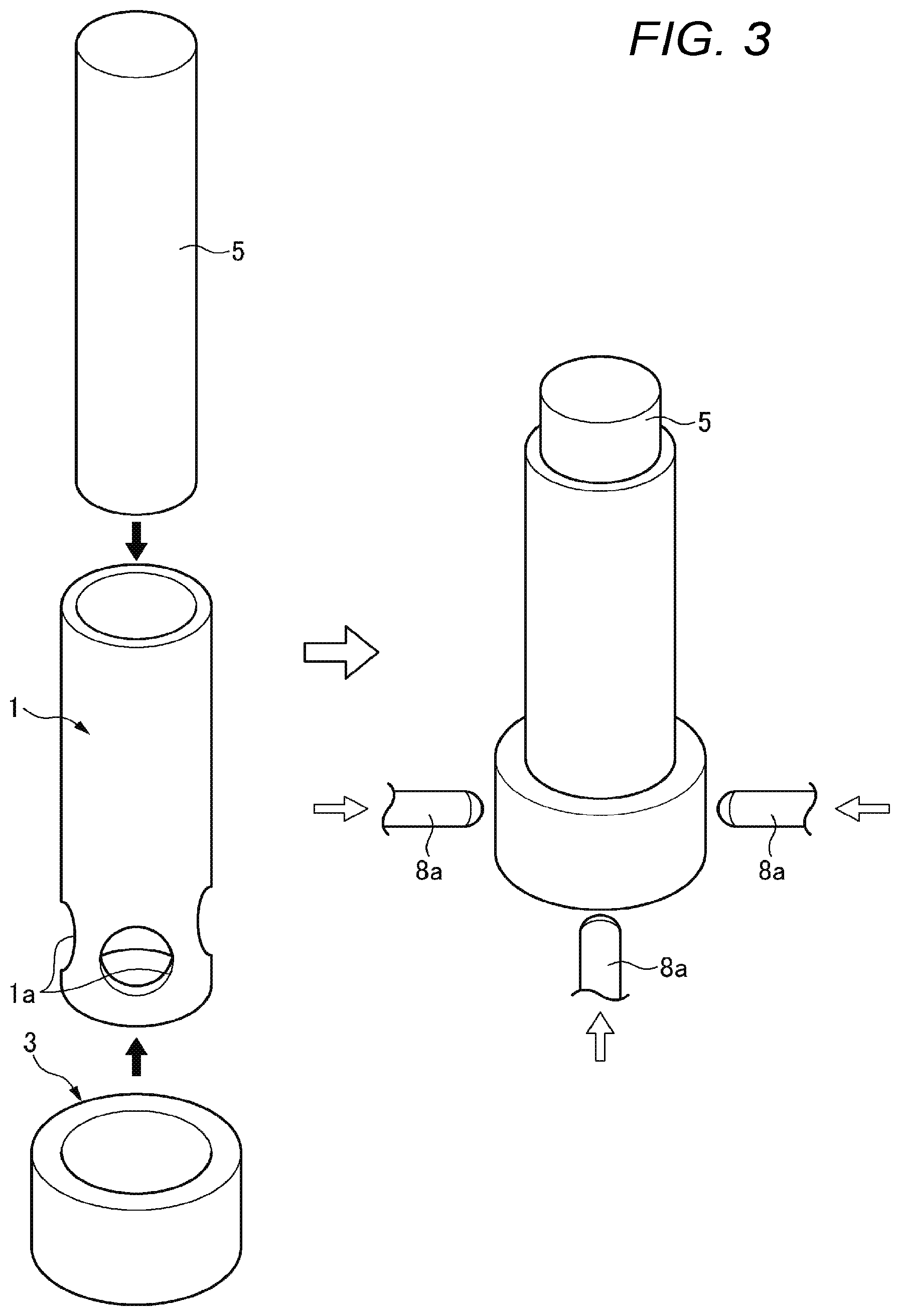 Patent US12134117 Figure 3 – Coupling device for tubular member, different-material joining method using same, and manufacturing method for tubular member equipped with different-material-joining auxiliary member