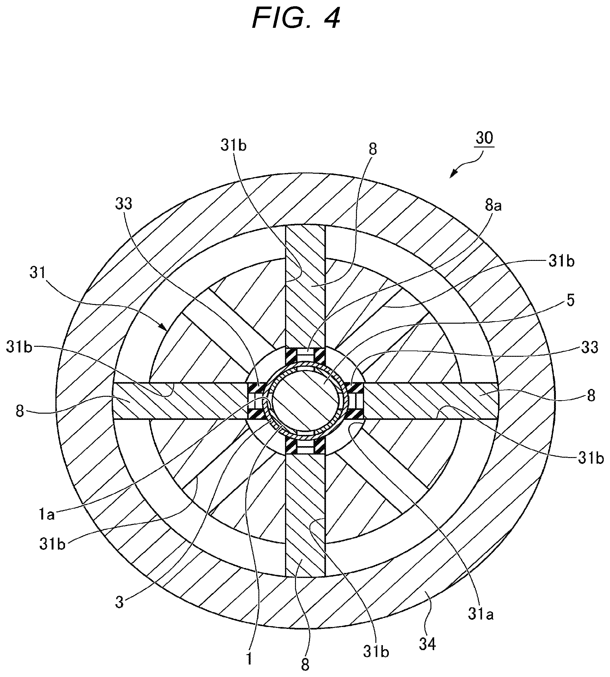 Patent US12134117 Figure 4 – Coupling device for tubular member, different-material joining method using same, and manufacturing method for tubular member equipped with different-material-joining auxiliary member