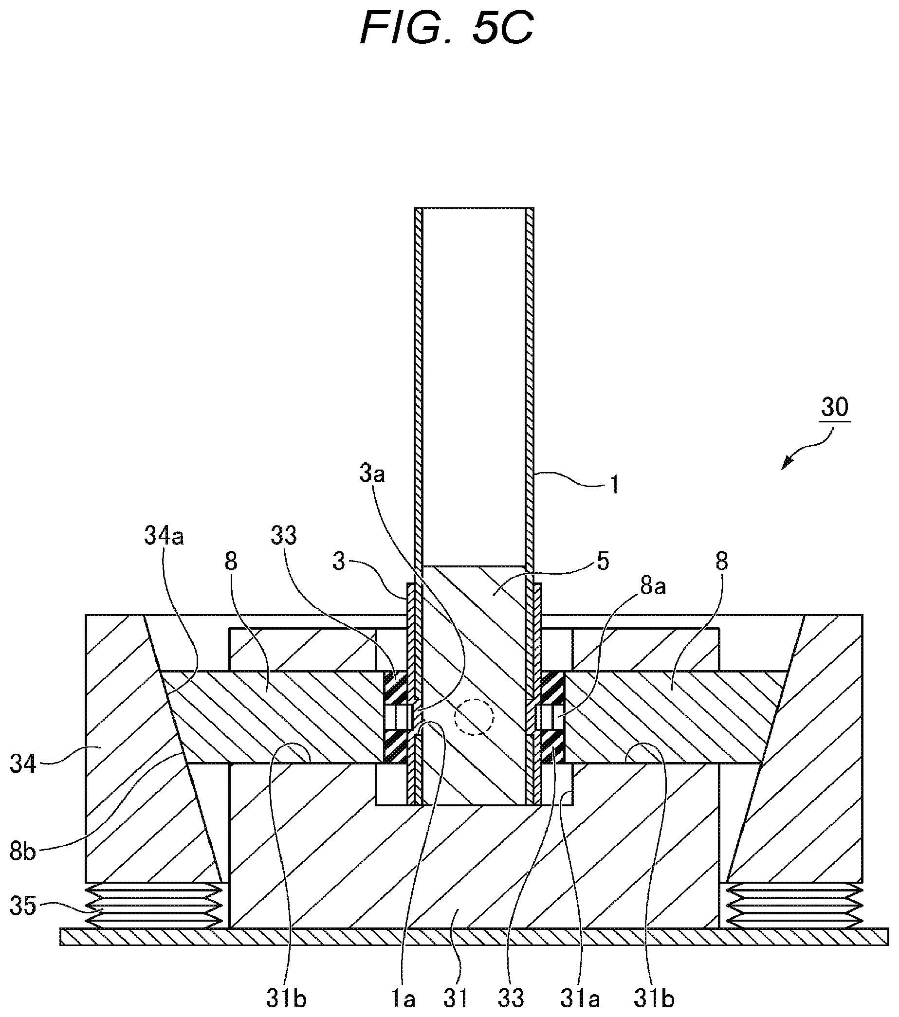 Patent US12134117 Figure 7 – Coupling device for tubular member, different-material joining method using same, and manufacturing method for tubular member equipped with different-material-joining auxiliary member
