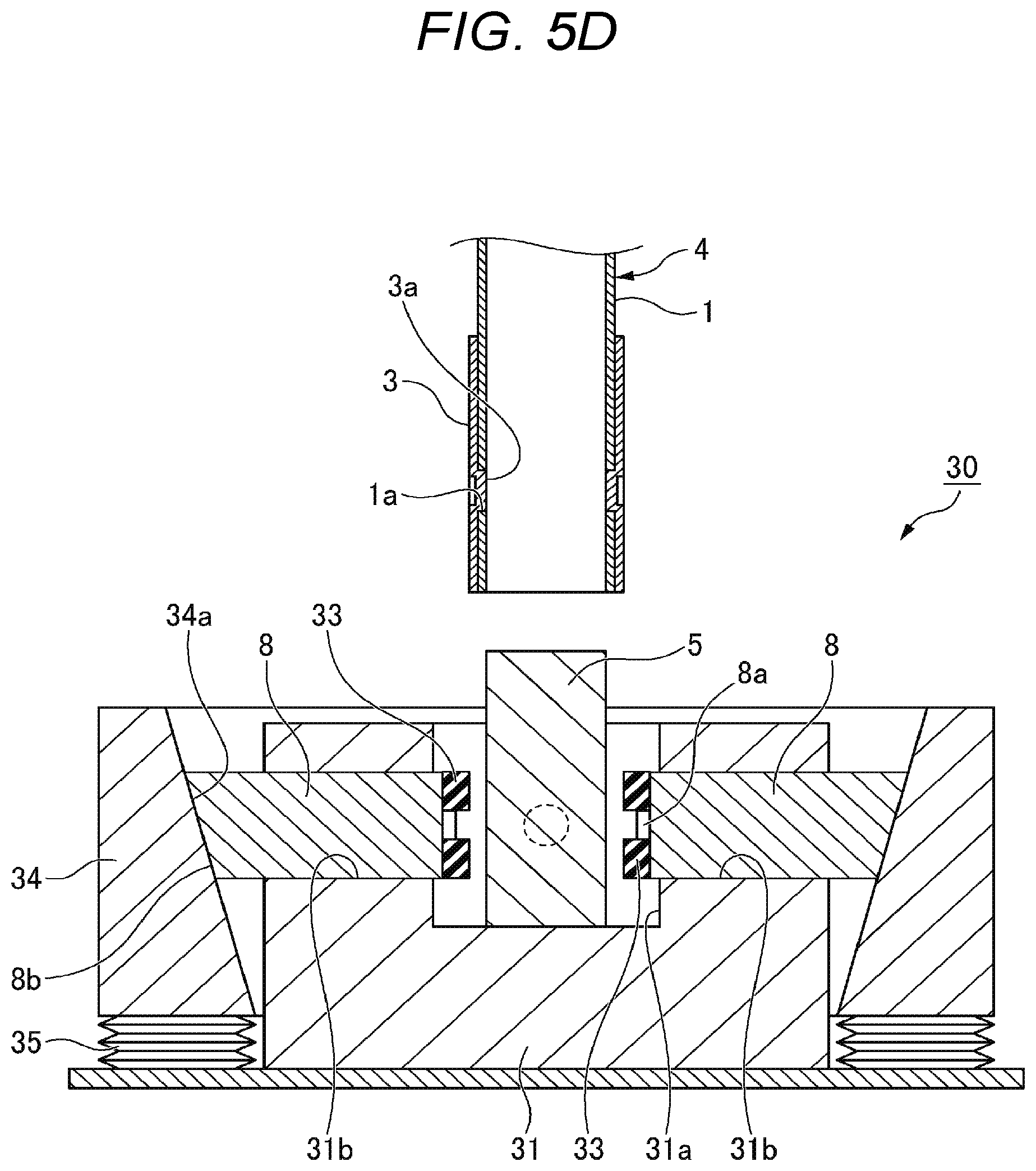 Patent US12134117 Figure 8 – Coupling device for tubular member, different-material joining method using same, and manufacturing method for tubular member equipped with different-material-joining auxiliary member