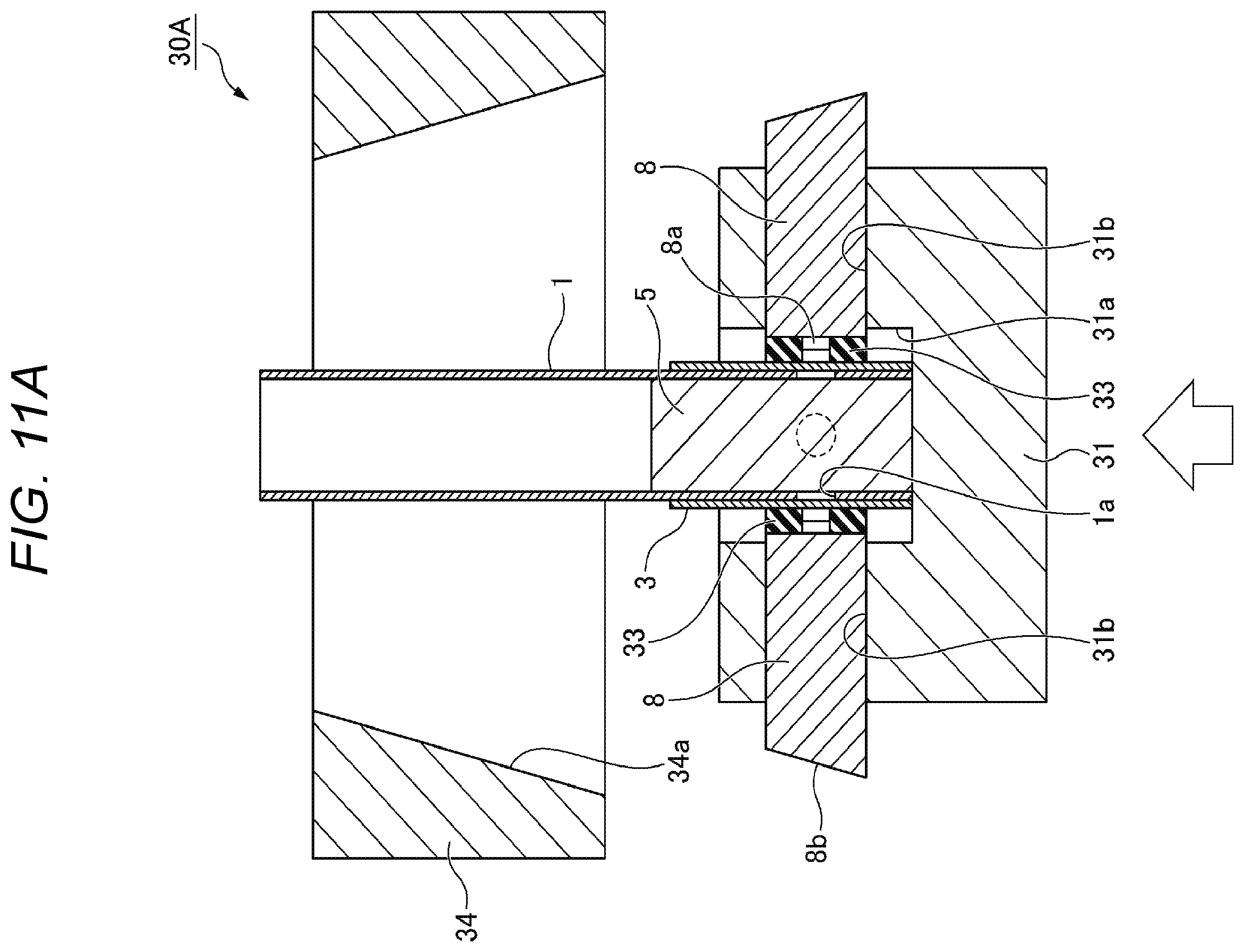 Patent US12134117 Figure 20 – Coupling device for tubular member, different-material joining method using same, and manufacturing method for tubular member equipped with different-material-joining auxiliary member