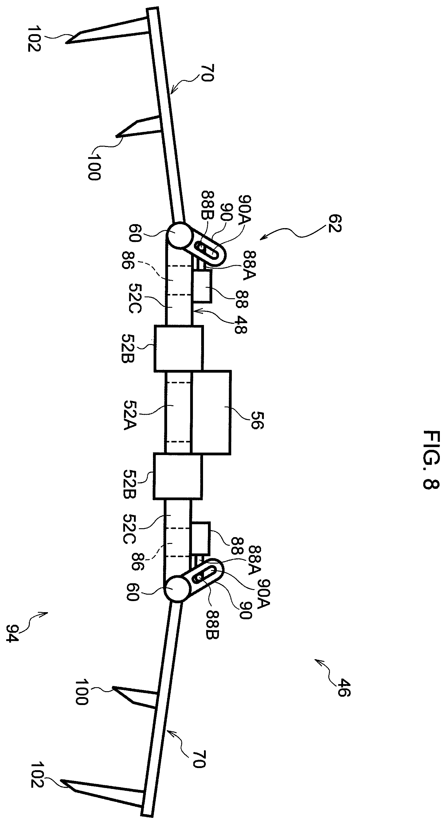 Patent US12134118 Figure 8 – Workpiece transport unit, hot pressing equipment, workpiece transport method, and hot pressing method