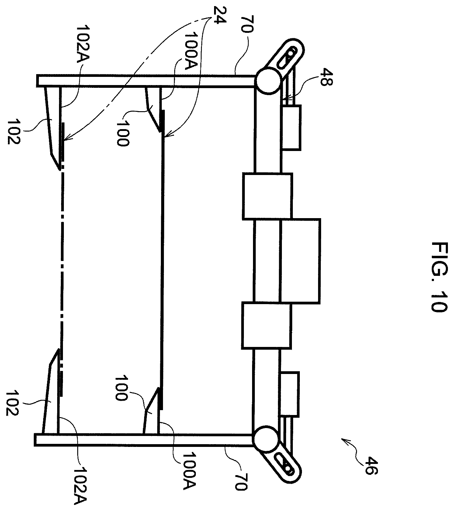 Patent US12134118 Figure 10 – Workpiece transport unit, hot pressing equipment, workpiece transport method, and hot pressing method