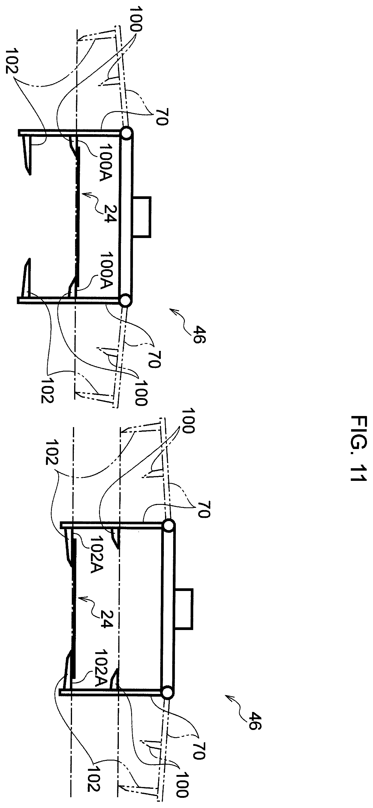 Patent US12134118 Figure 11 – Workpiece transport unit, hot pressing equipment, workpiece transport method, and hot pressing method