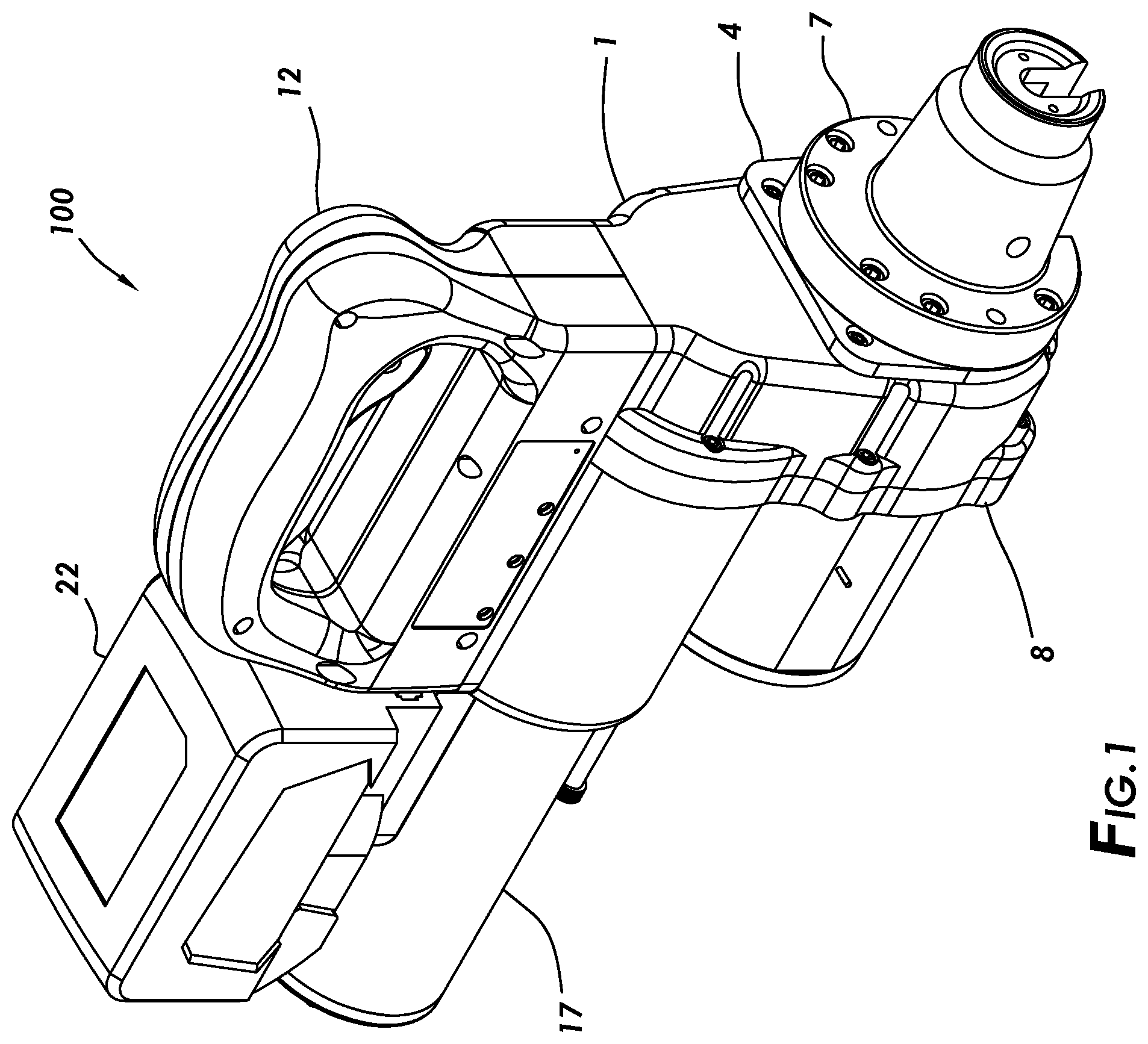 Patent US12134119 Figure 1 – Strand cutter
