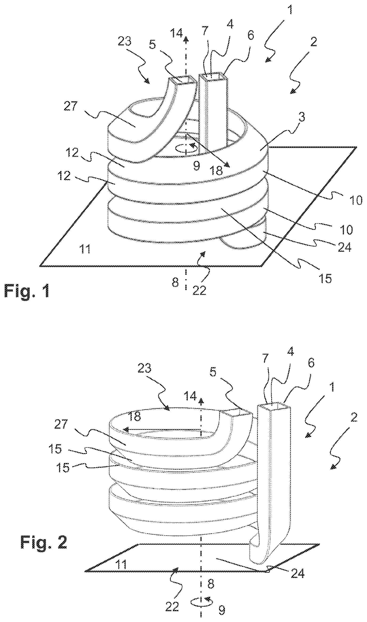 Patent US12134130 Figure 1 – Blank for a conduit arrangement