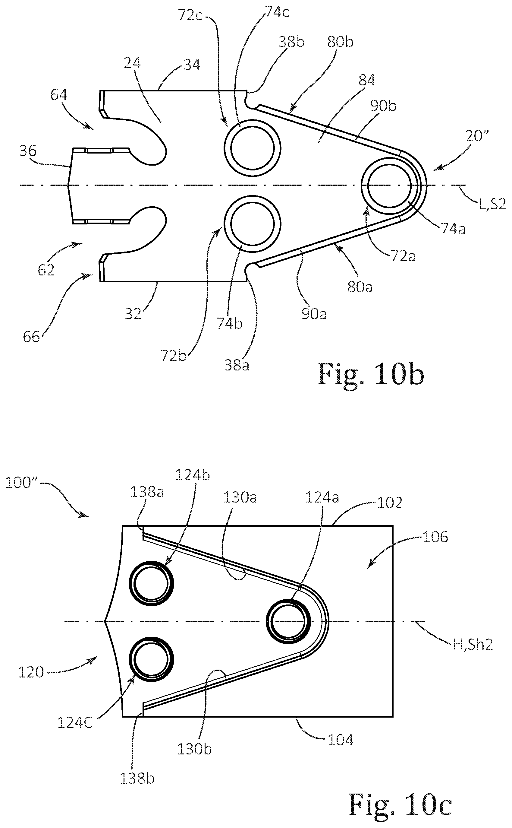 Patent US12134135 Figure 8 – Symmetric cutting tool including cutting blade and tool holder provided with converging abutment surfaces