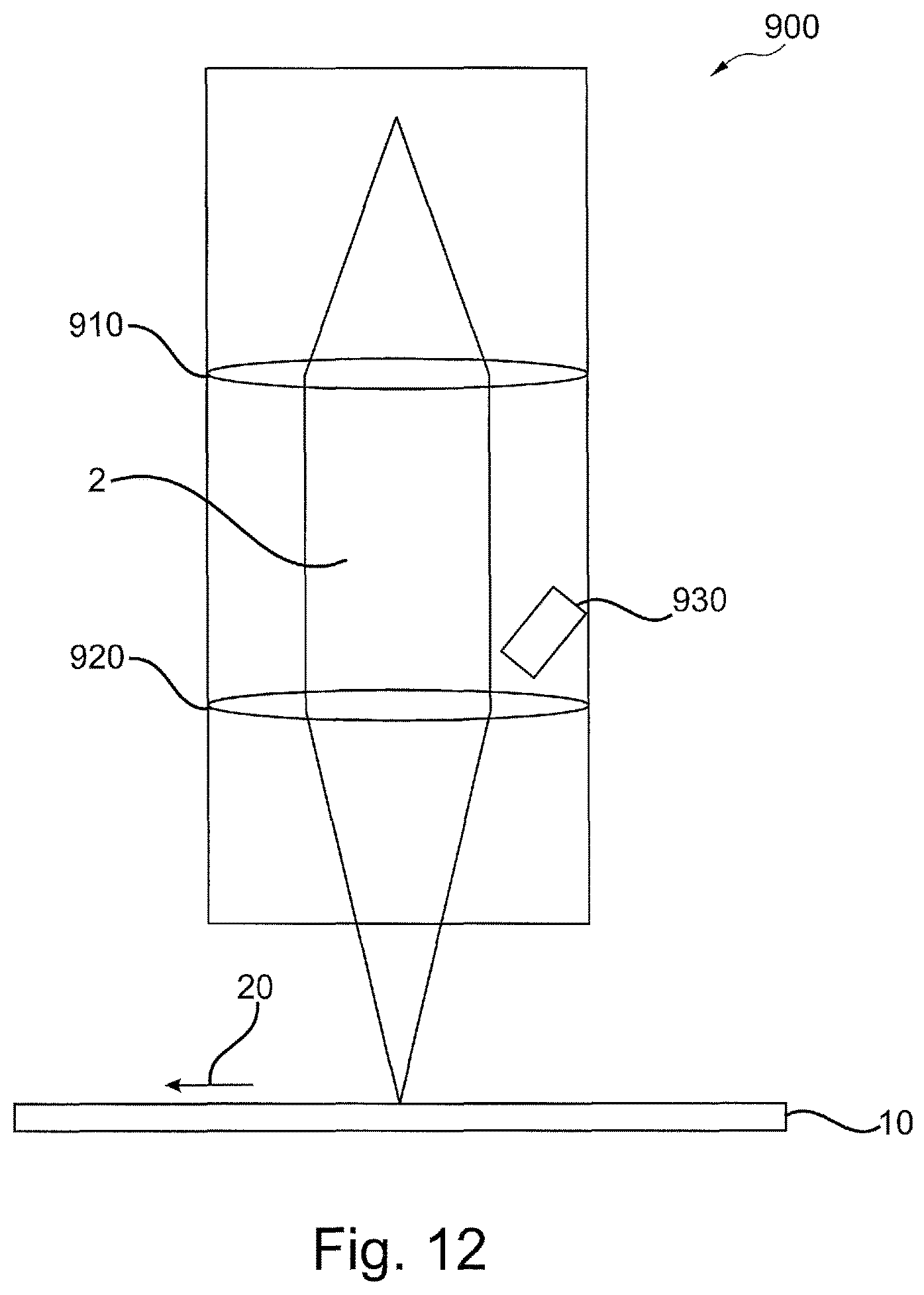 Patent US12134139 Figure 8 – Device for a laser working system, laser working system having same, and method for setting a focal position of an optical element