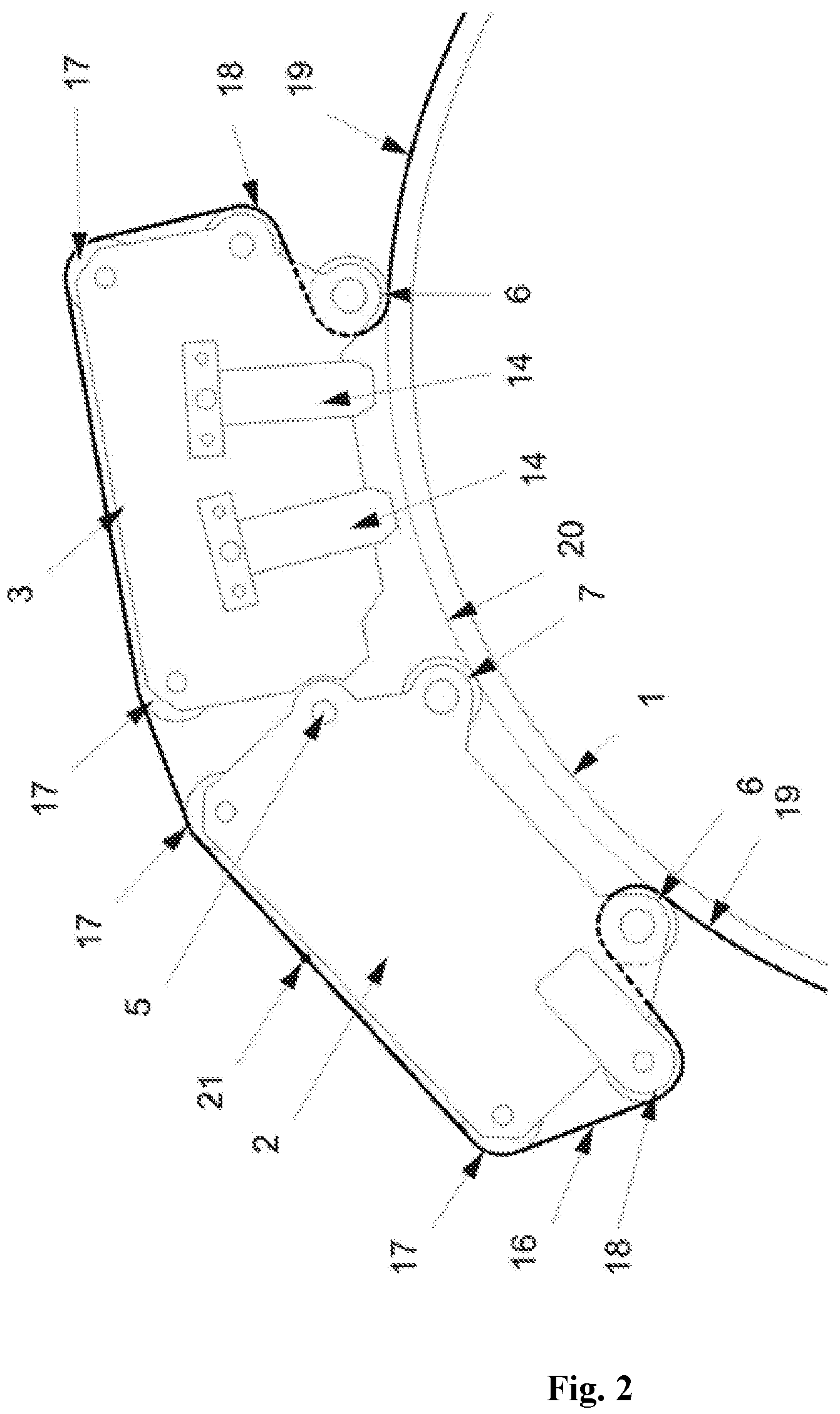 Patent US12134149 Figure 2 – Device for the orbital processing of non-rotating joints and pipe ends