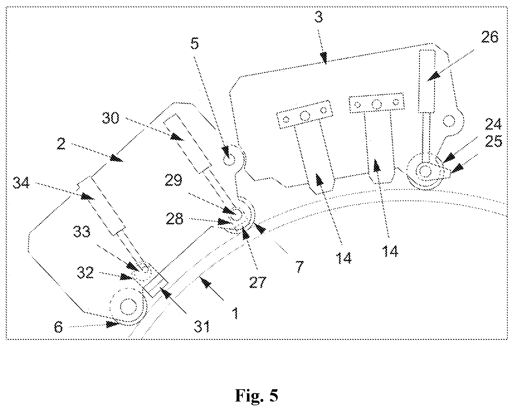Patent US12134149 Figure 5 – Device for the orbital processing of non-rotating joints and pipe ends