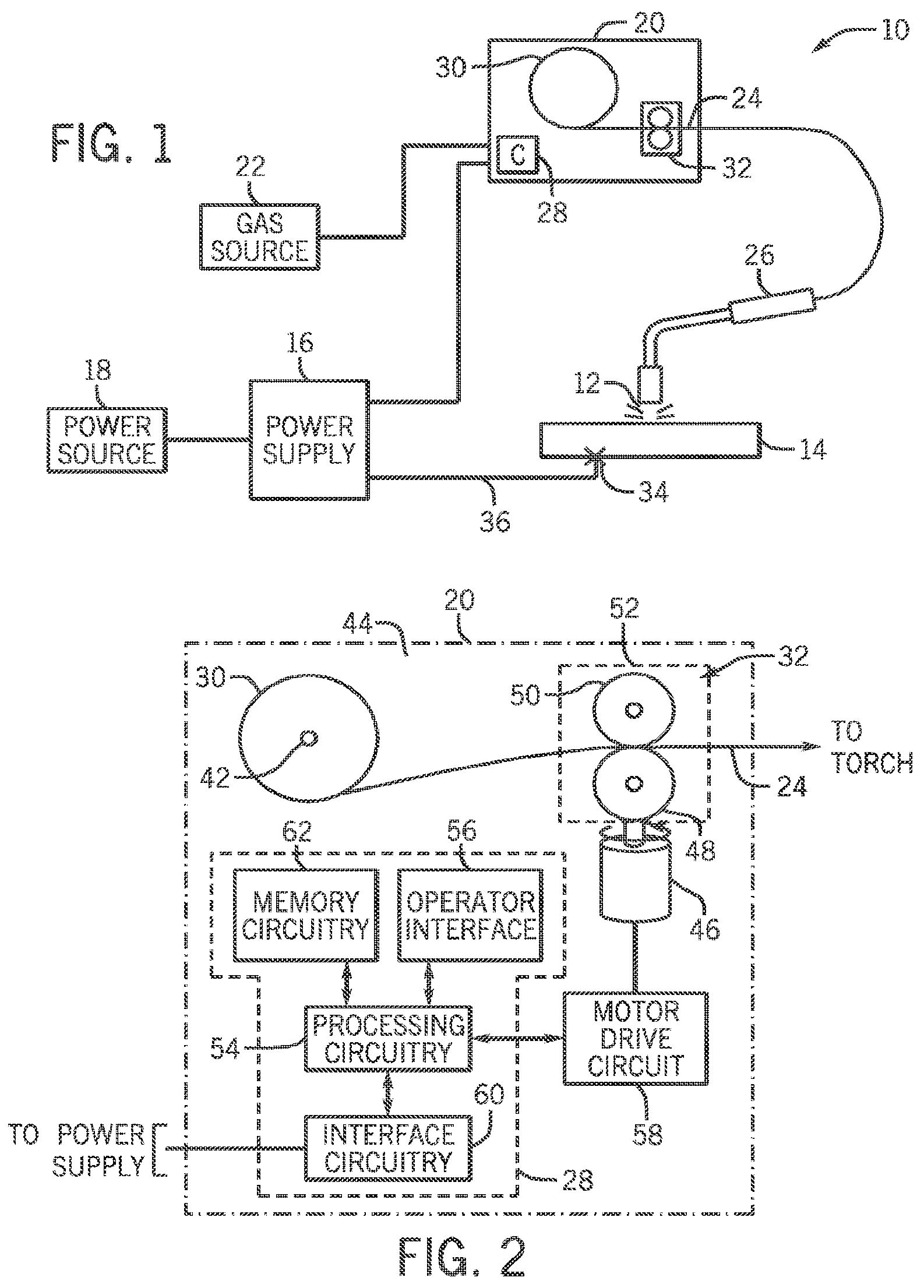 Patent US12134152 Figure 1 – Welding wire feeder with tongue and groove feature