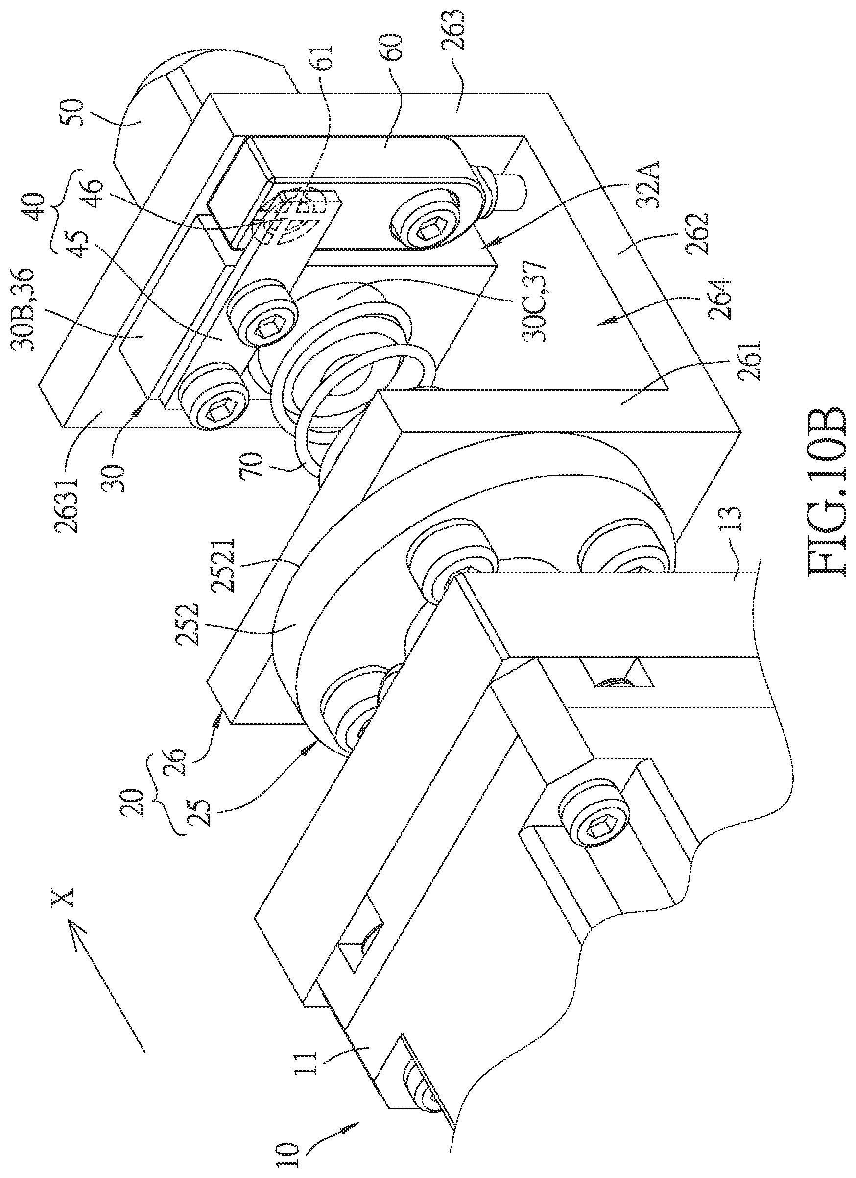 Patent US12134159 Figure 11 – Workpiece orientation mechanism