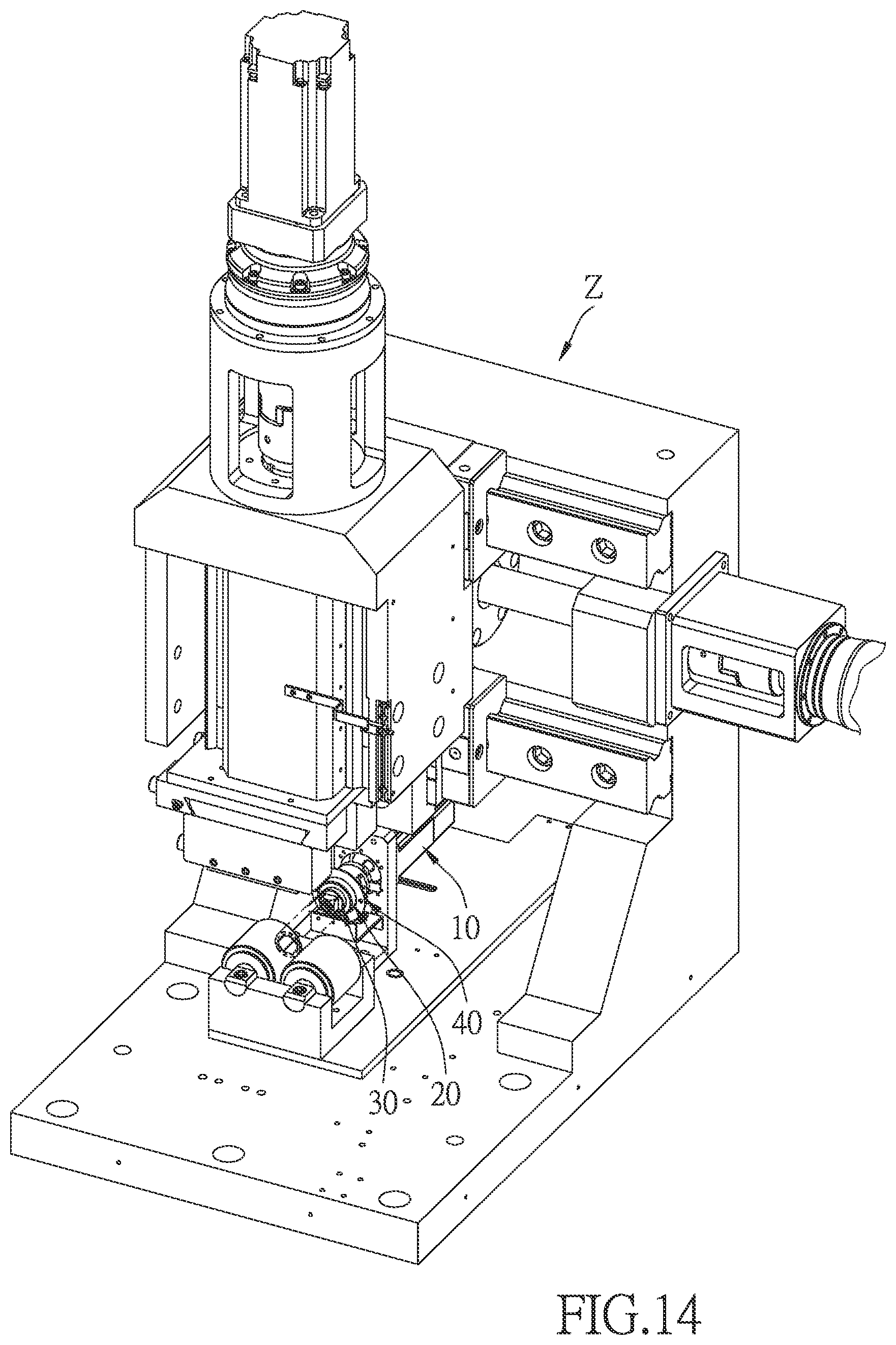Patent US12134159 Figure 15 – Workpiece orientation mechanism