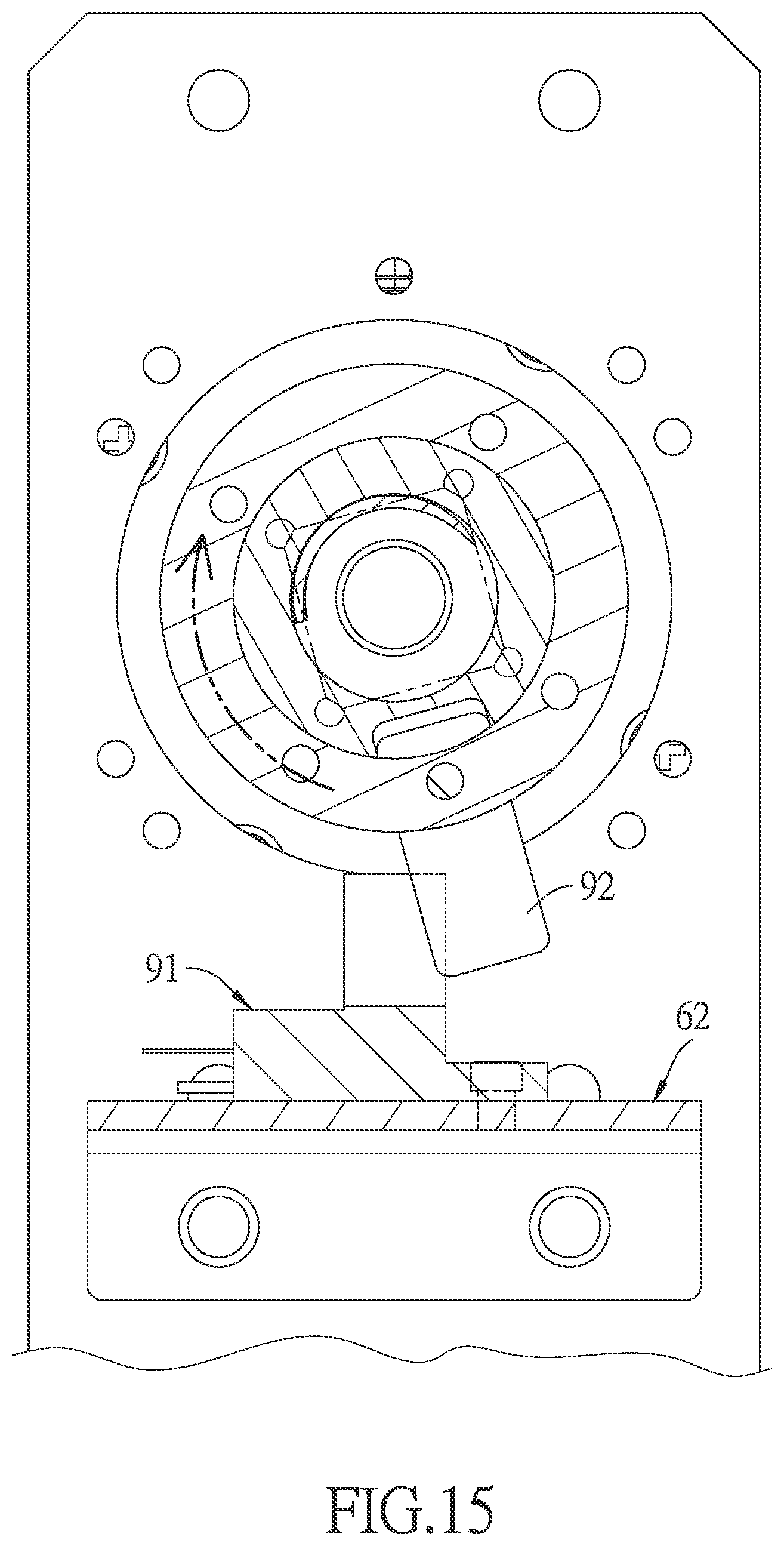 Patent US12134159 Figure 16 – Workpiece orientation mechanism