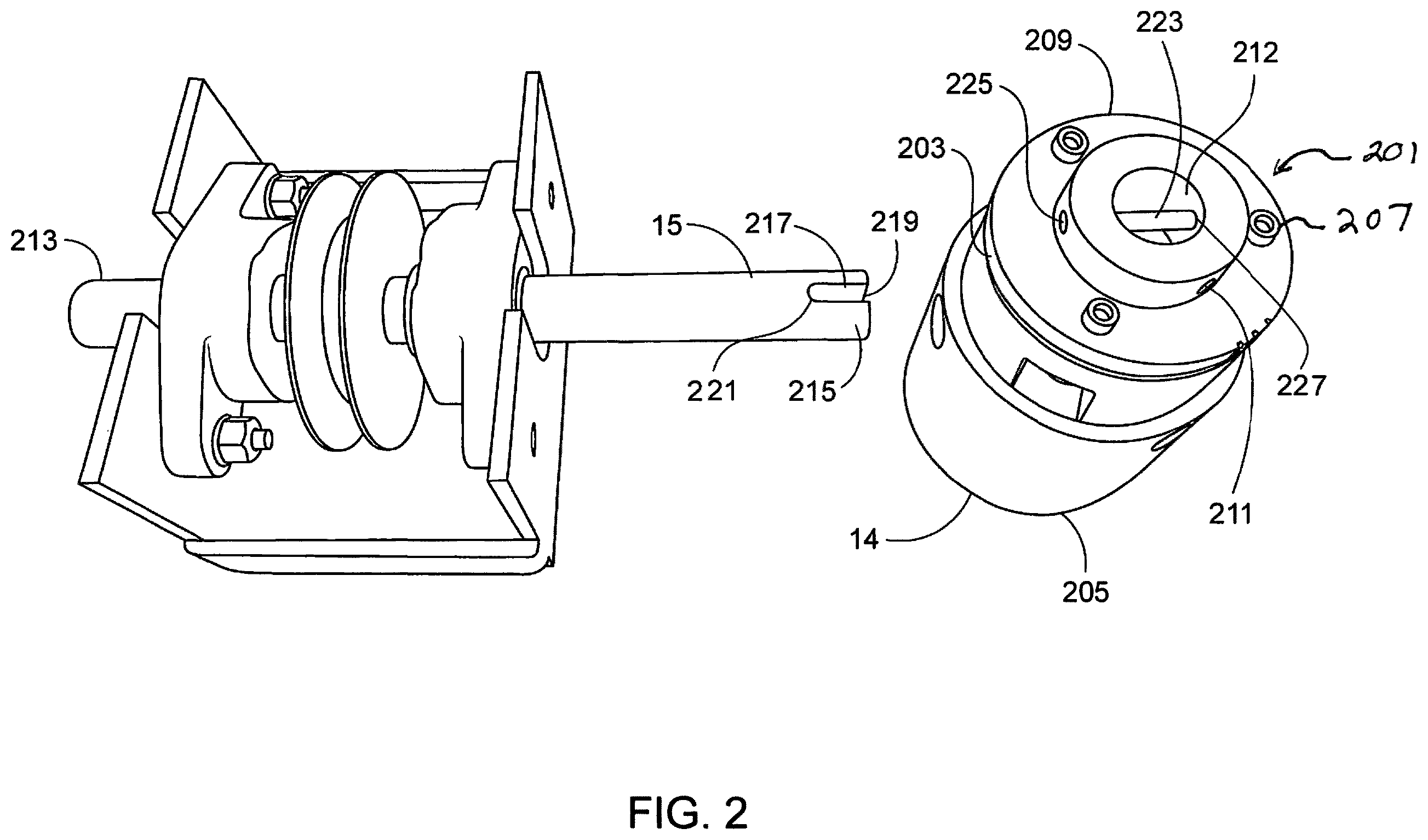 Patent US12134160 Figure 2 – Part processing apparatus with detachable parts holder