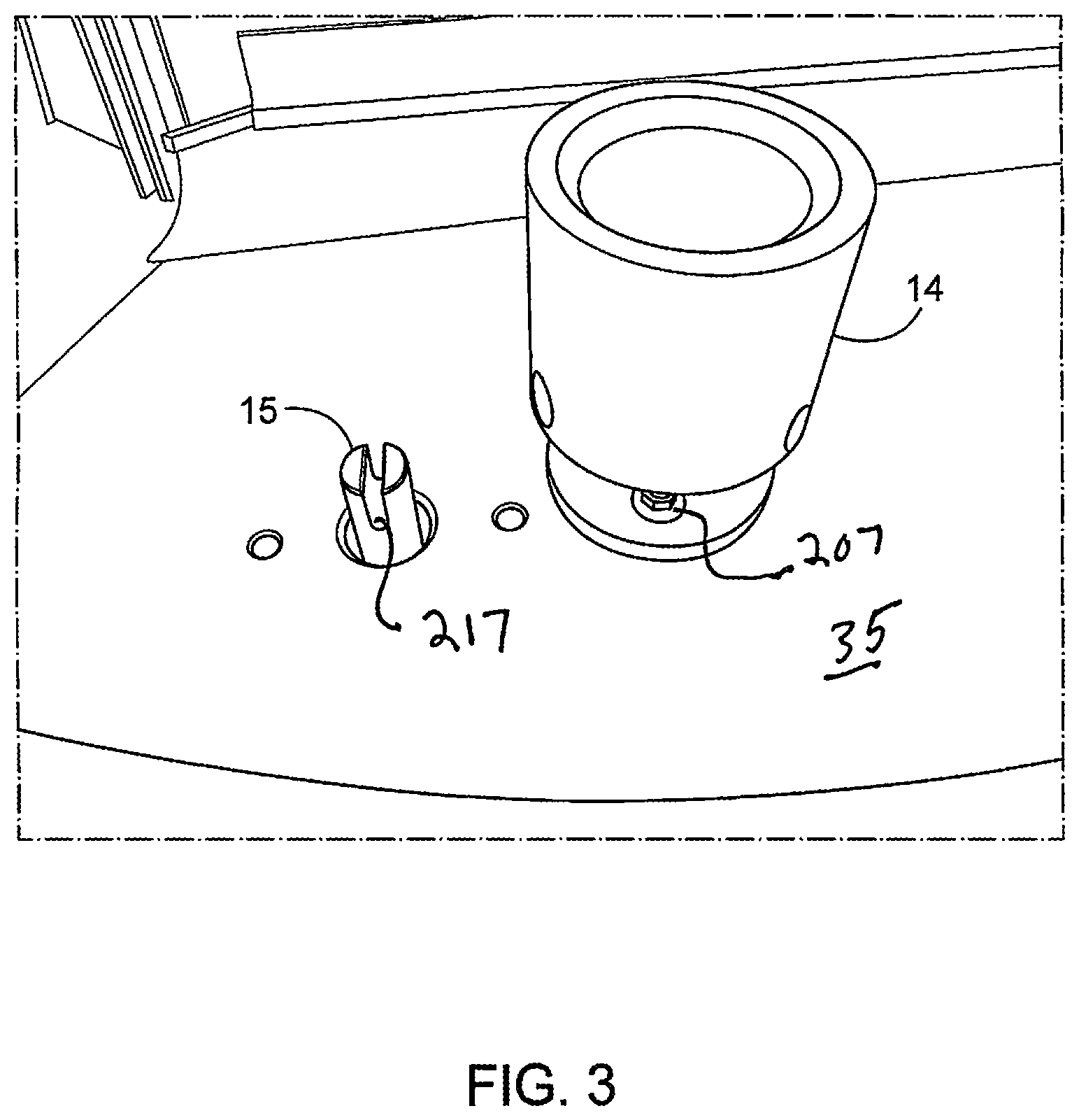 Patent US12134160 Figure 3 – Part processing apparatus with detachable parts holder