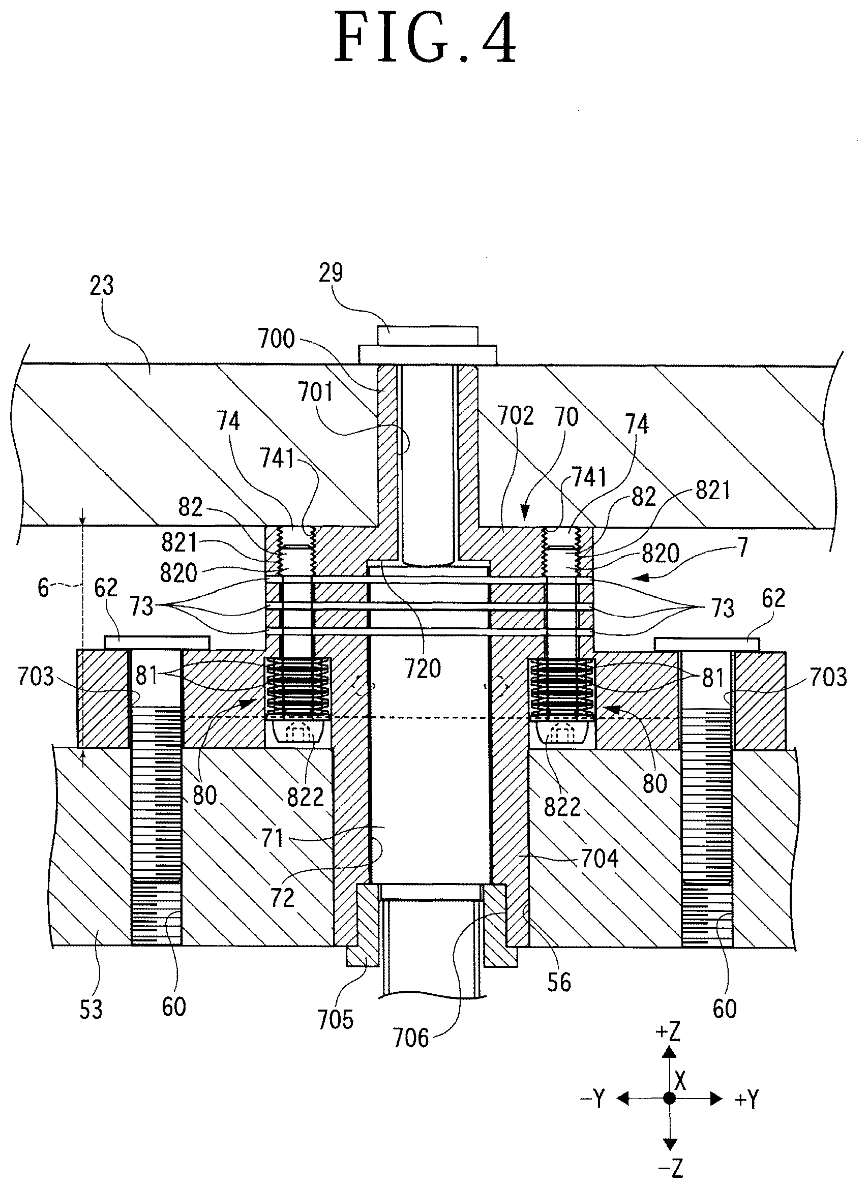 Patent US12134163 Figure 4 – Fine adjustment device