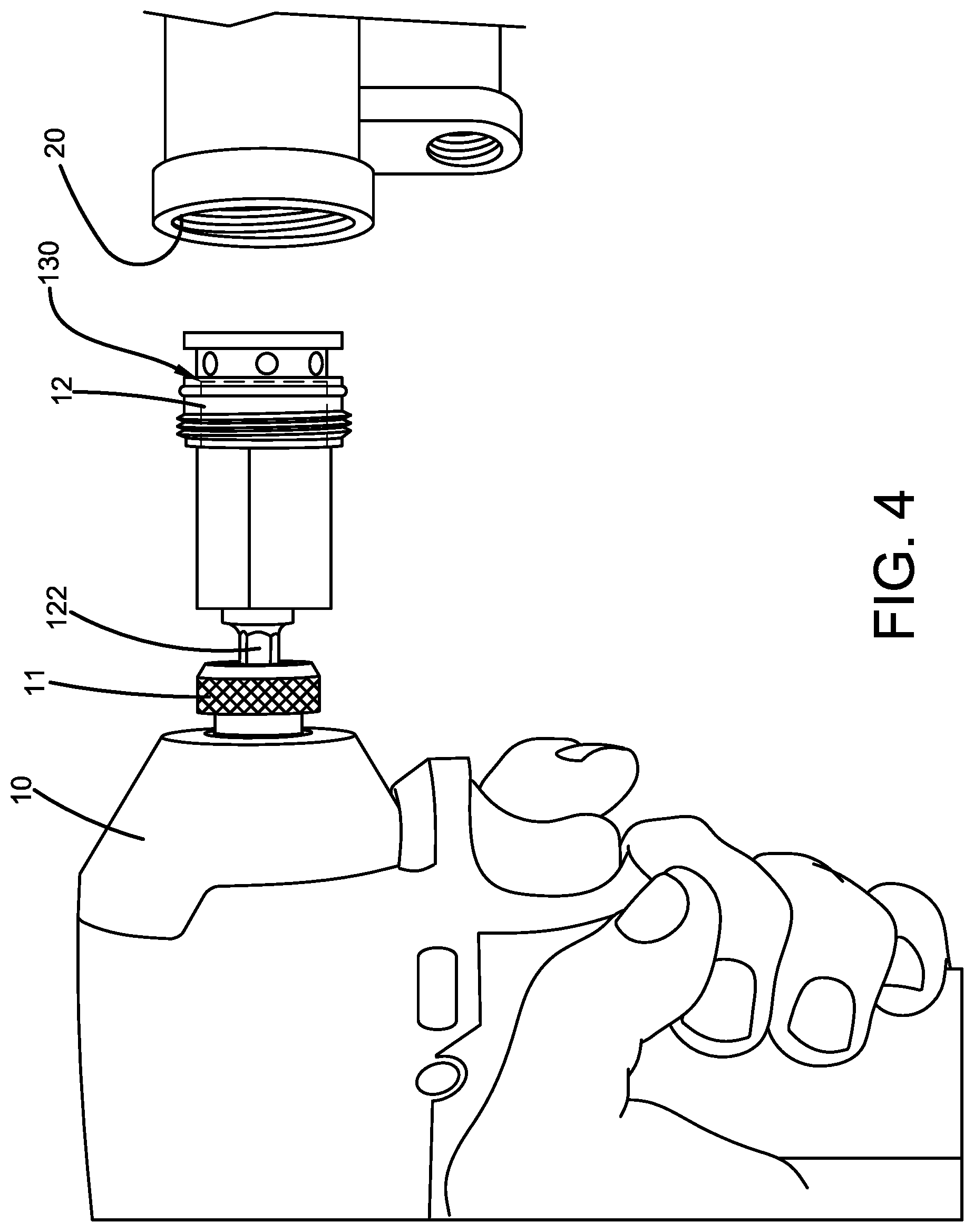 Patent US12134168 Figure 3 – Valve seat removal impact driver attachment device