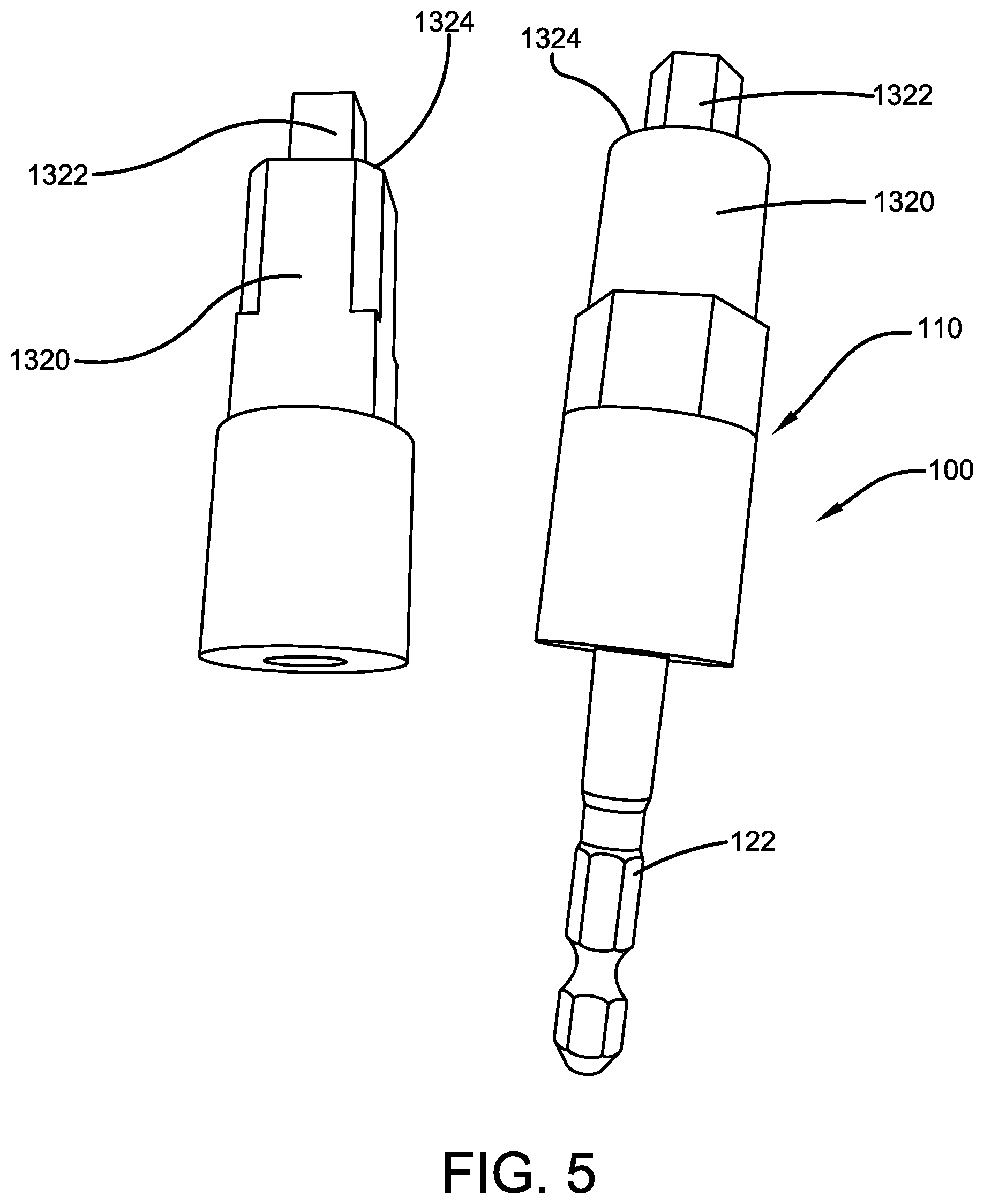 Patent US12134168 Figure 4 – Valve seat removal impact driver attachment device
