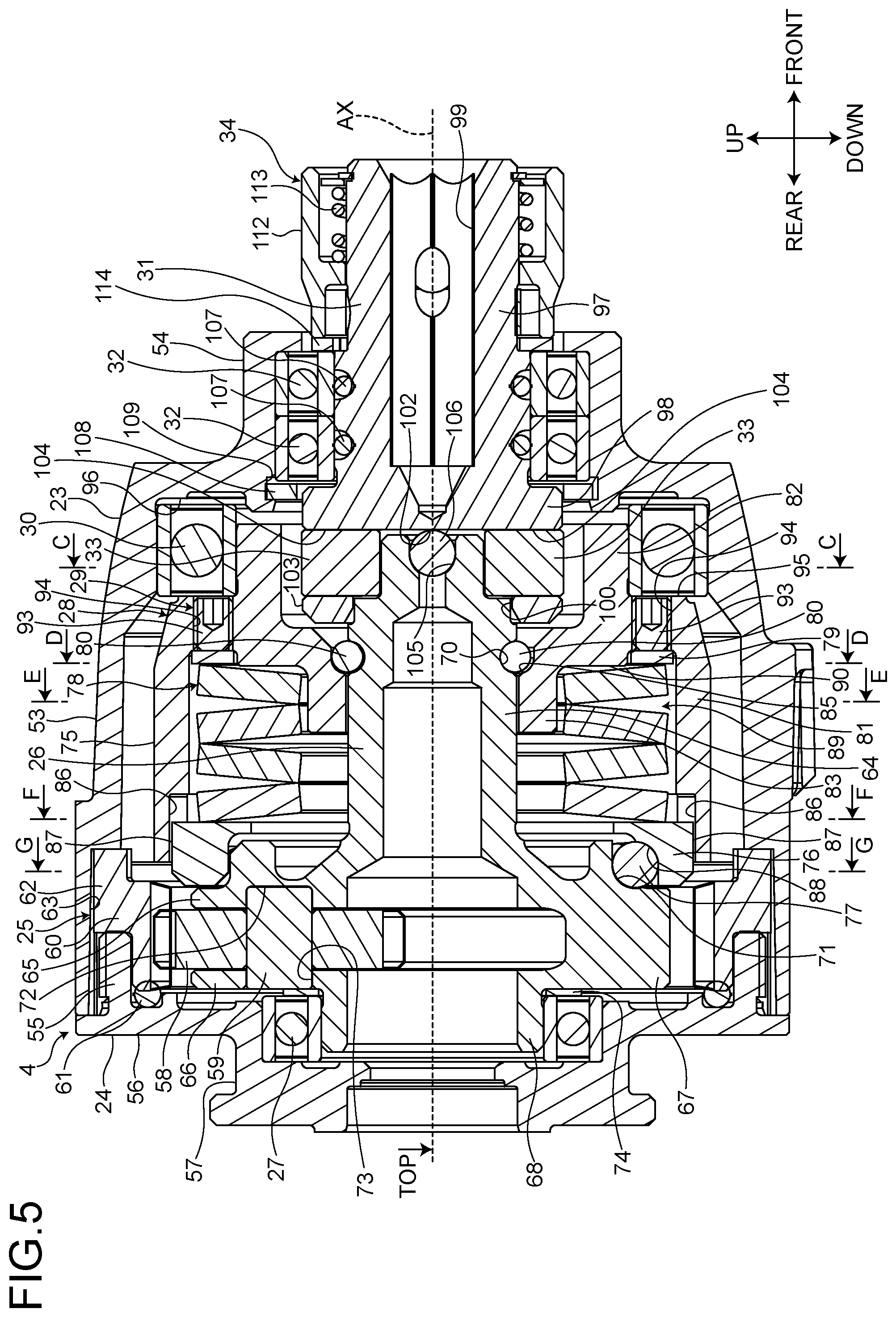 Patent US12134170 Figure 5 – Impact tool