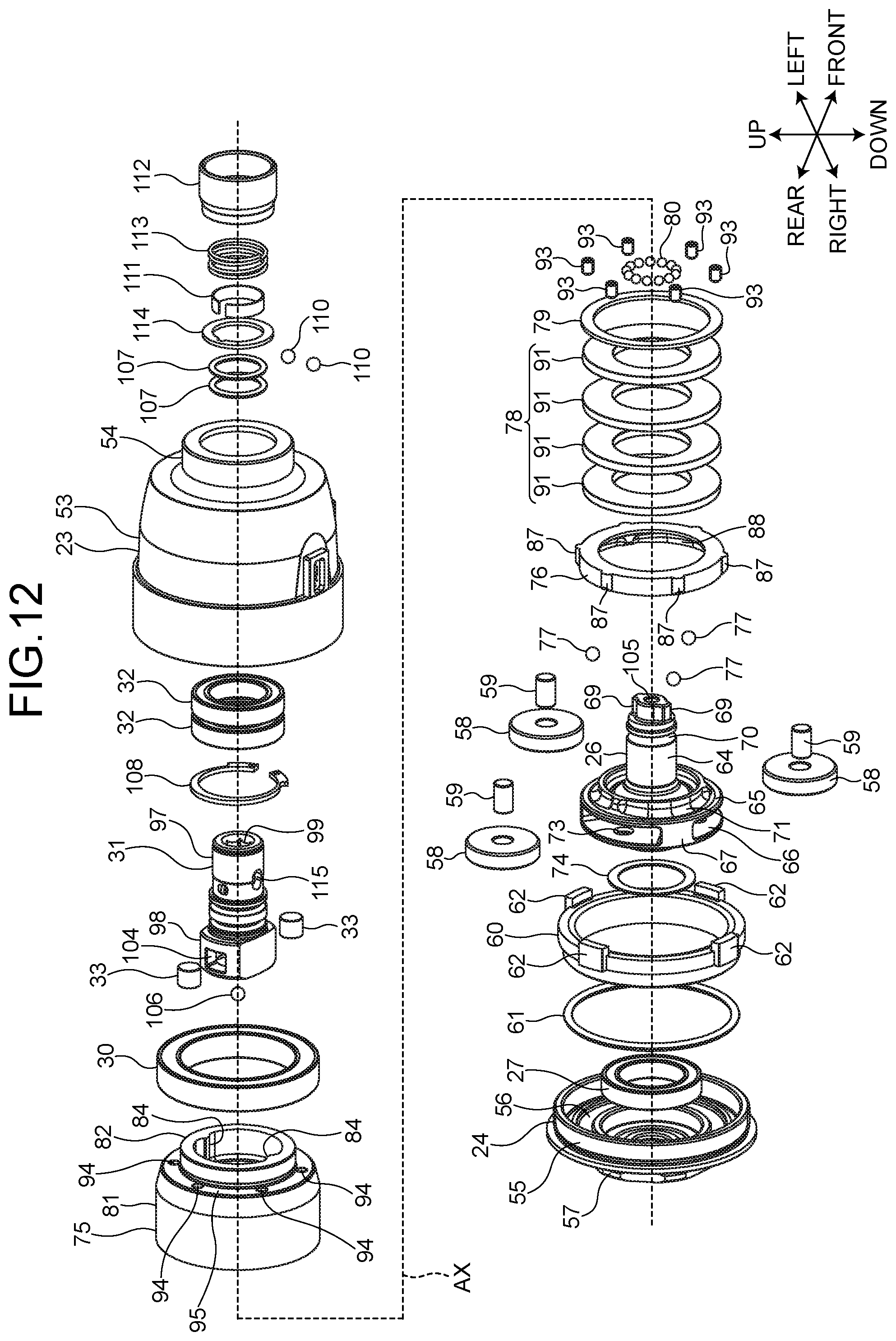 Patent US12134170 Figure 10 – Impact tool