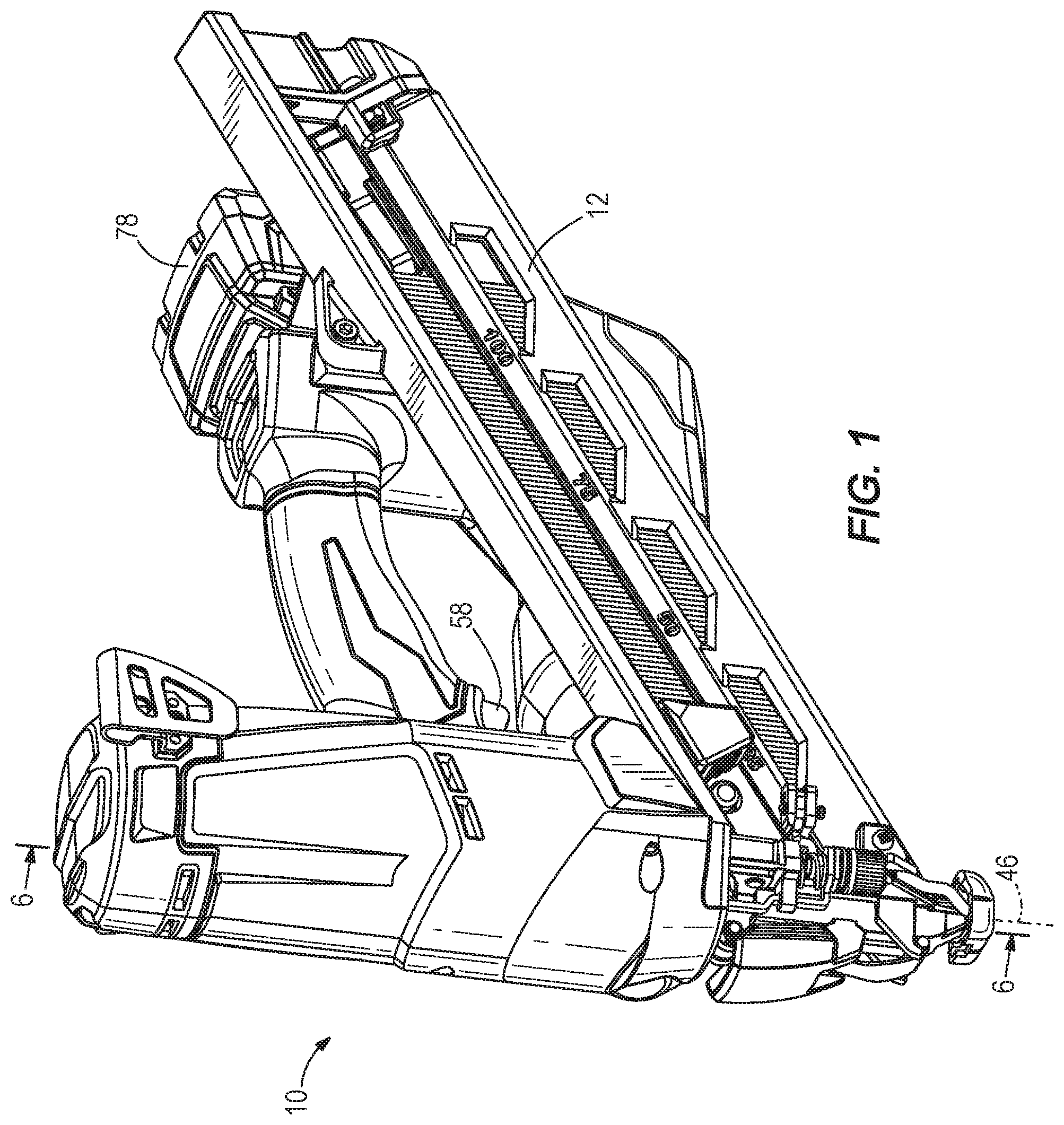 Patent US12134173 Figure 1 – Powered fastener driver