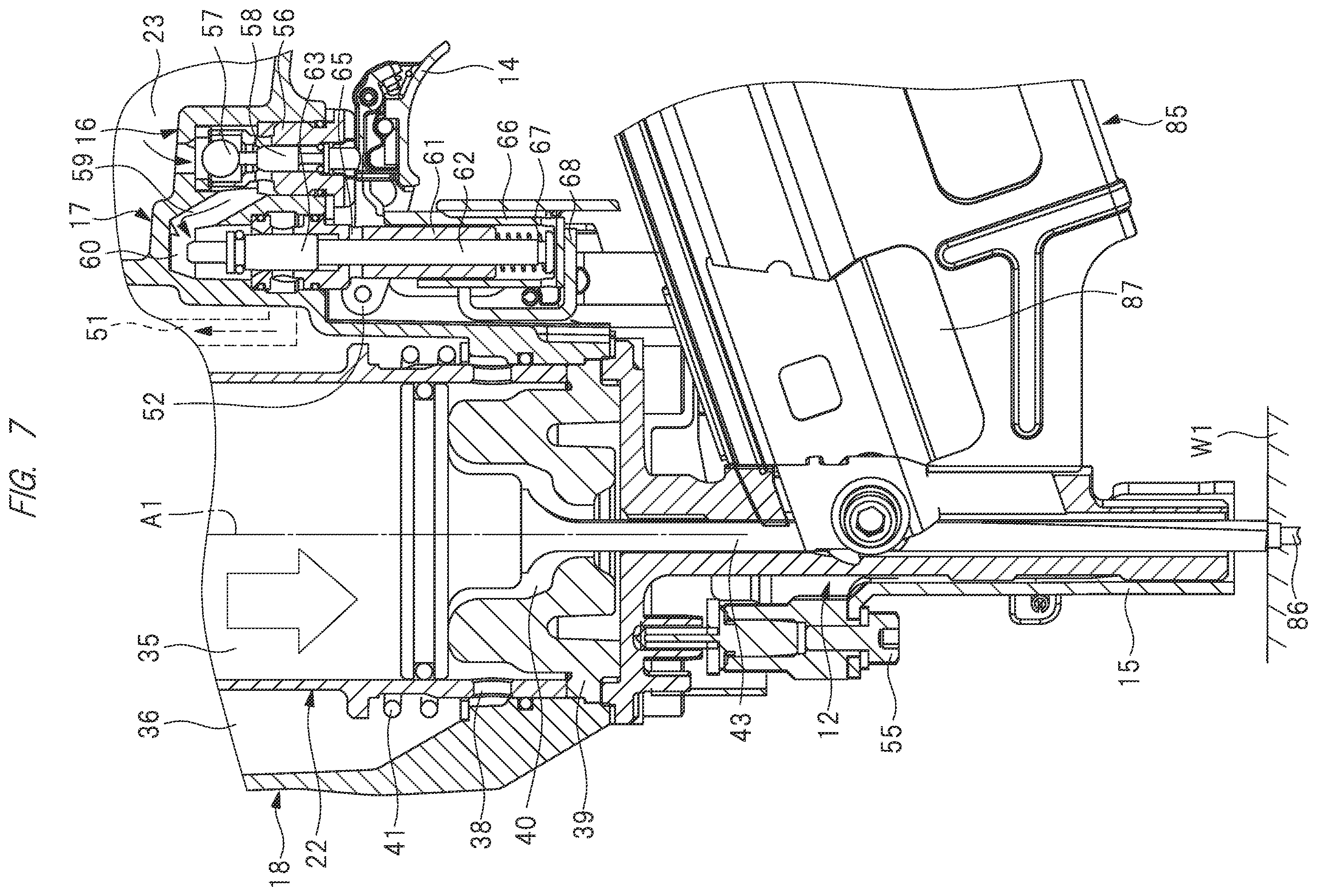 Patent US12134174 Figure 7 – Driving device