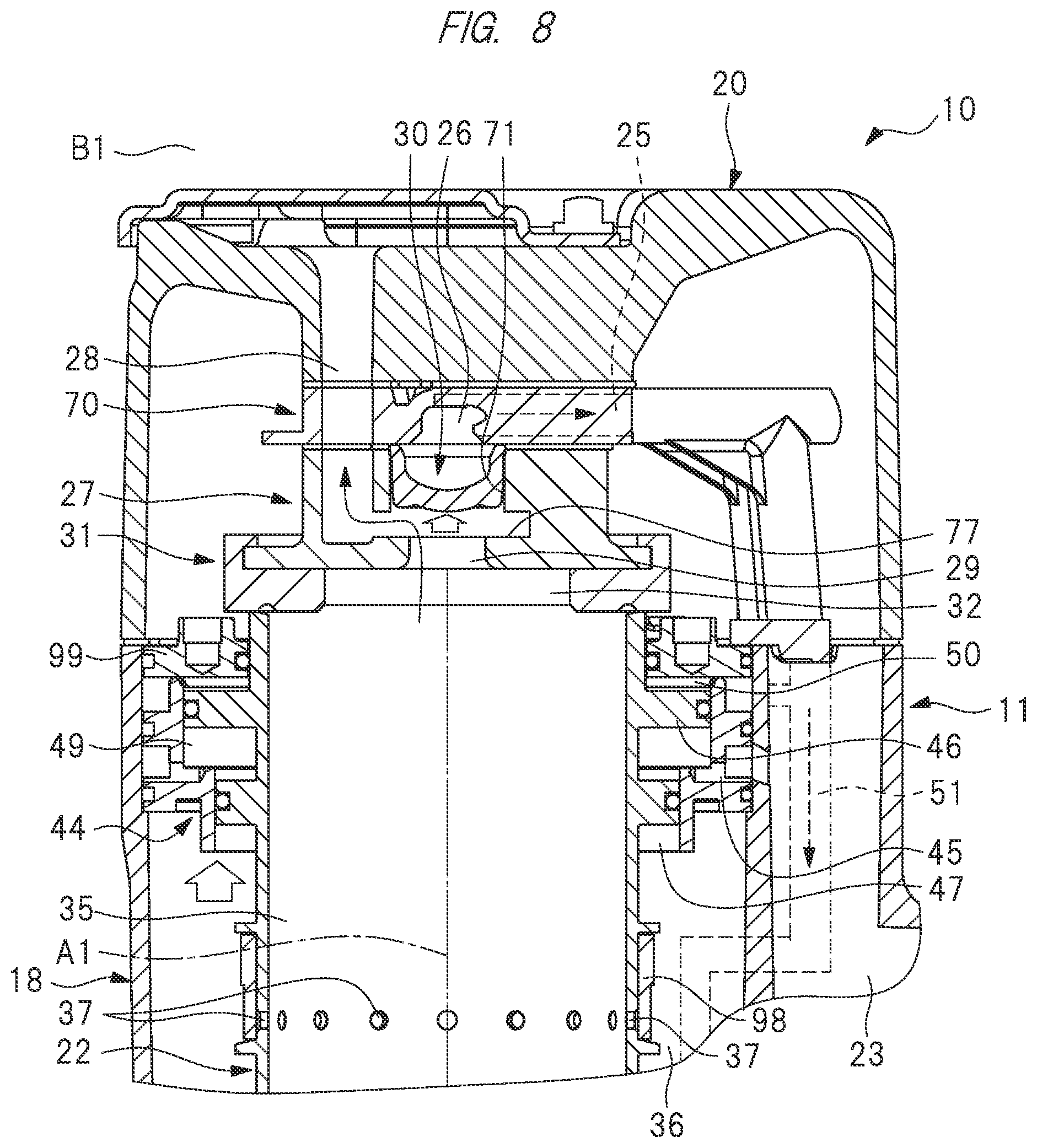 Patent US12134174 Figure 8 – Driving device