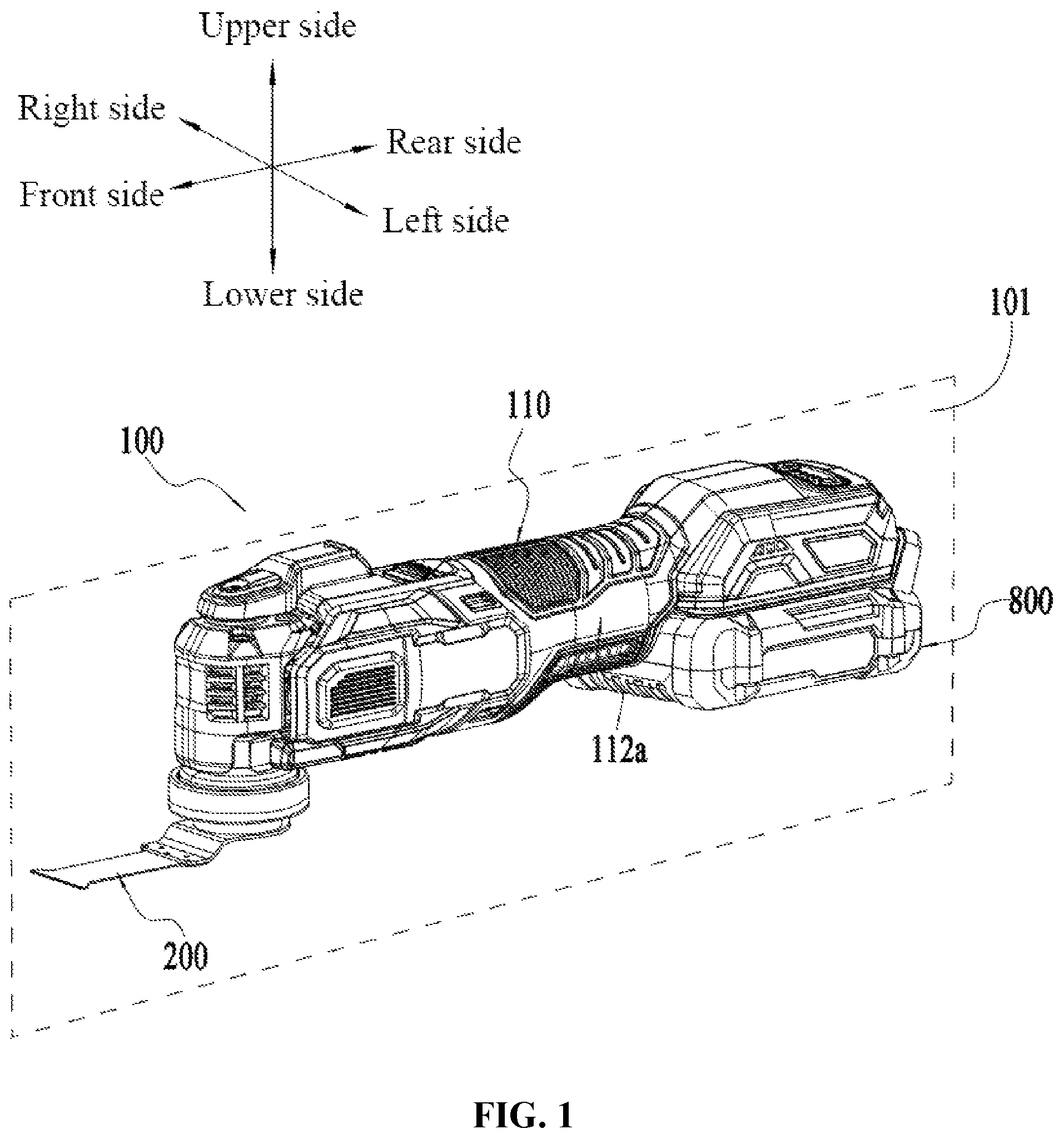 Patent US12134177 Figure 1 – Power tool