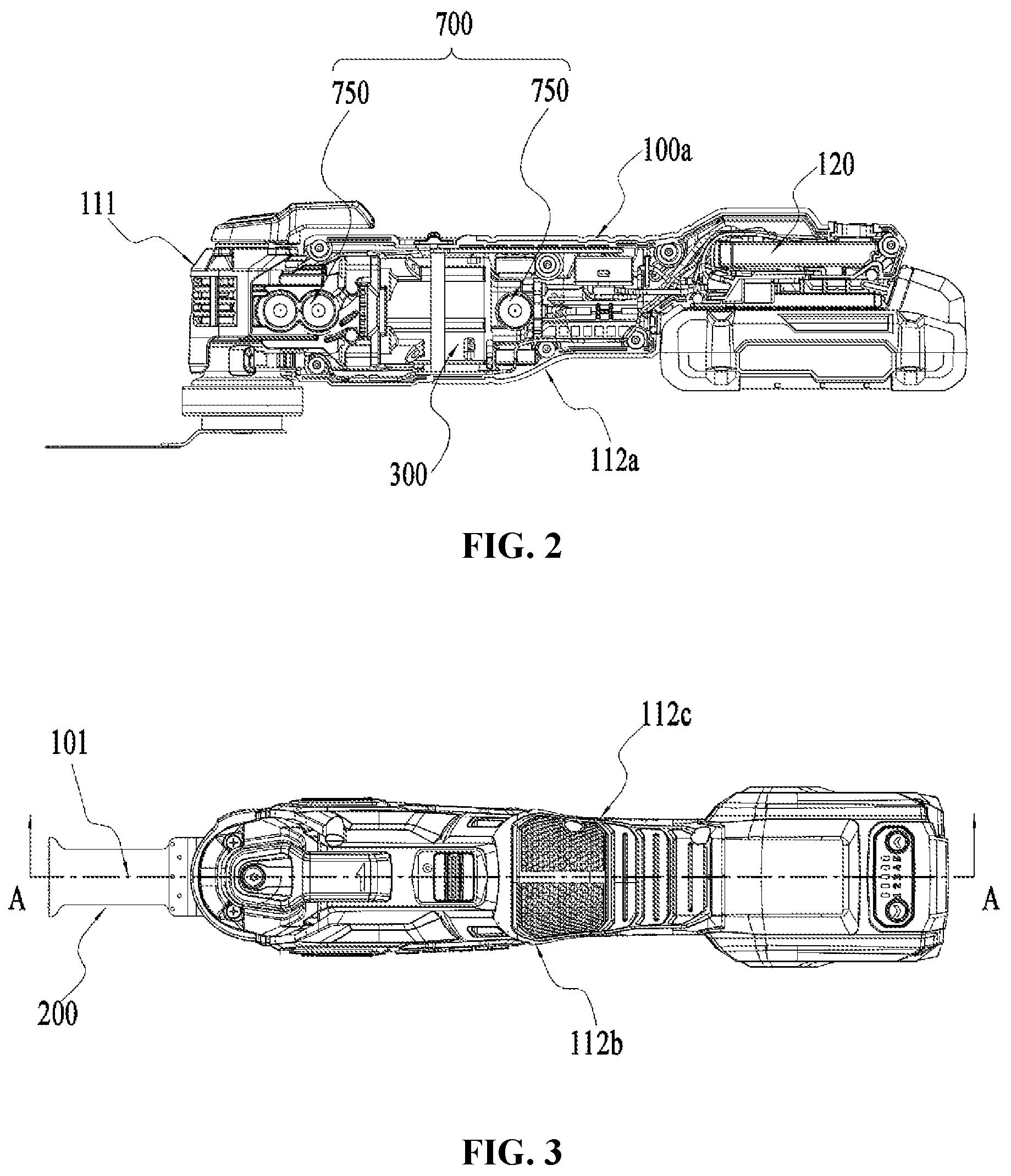 Patent US12134177 Figure 2 – Power tool