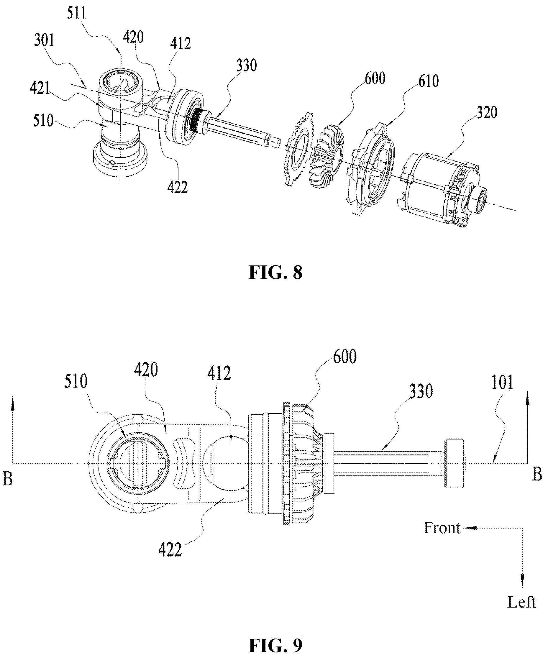 Patent US12134177 Figure 5 – Power tool