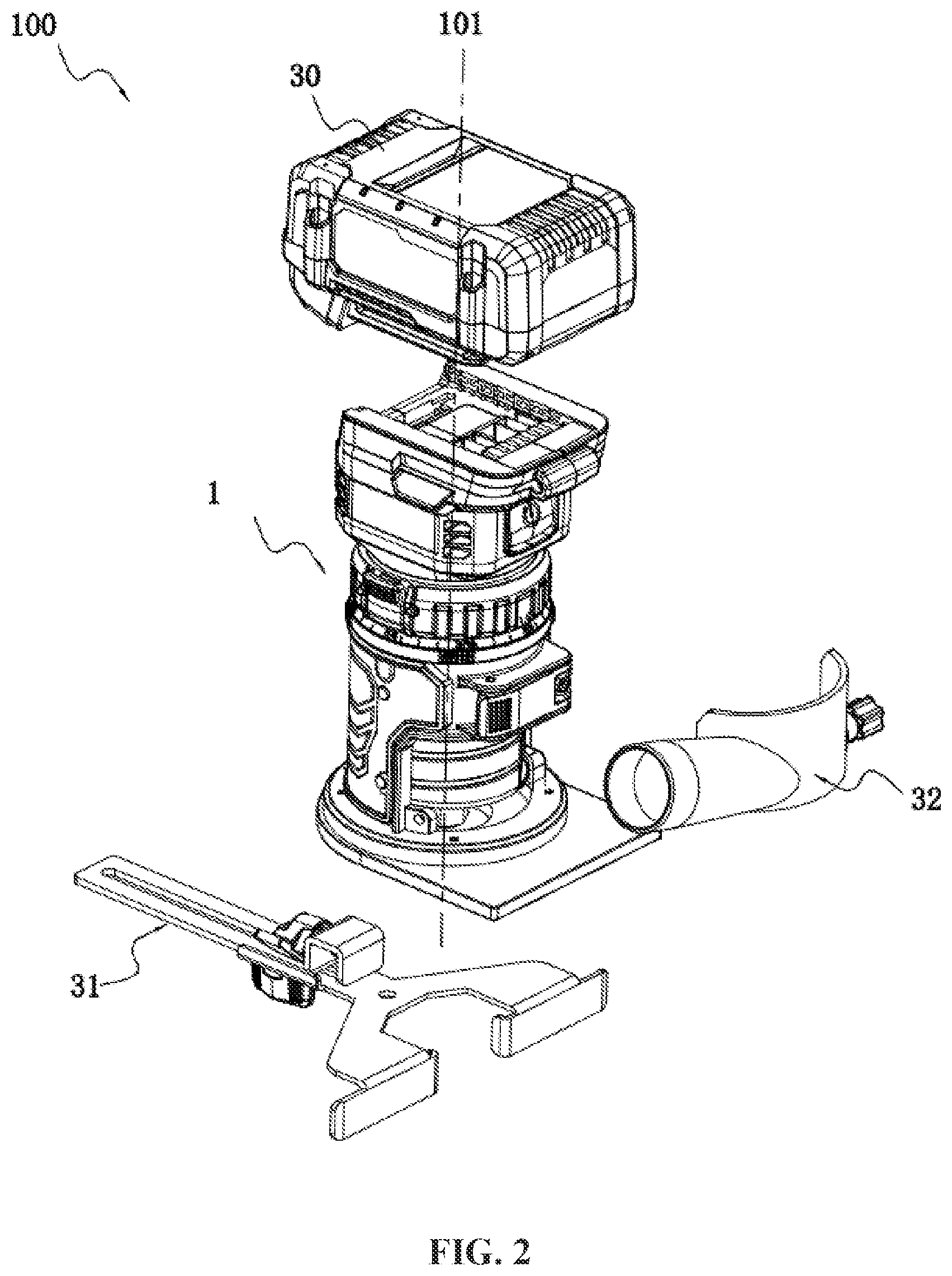 Patent US12134178 Figure 2 – Power tool