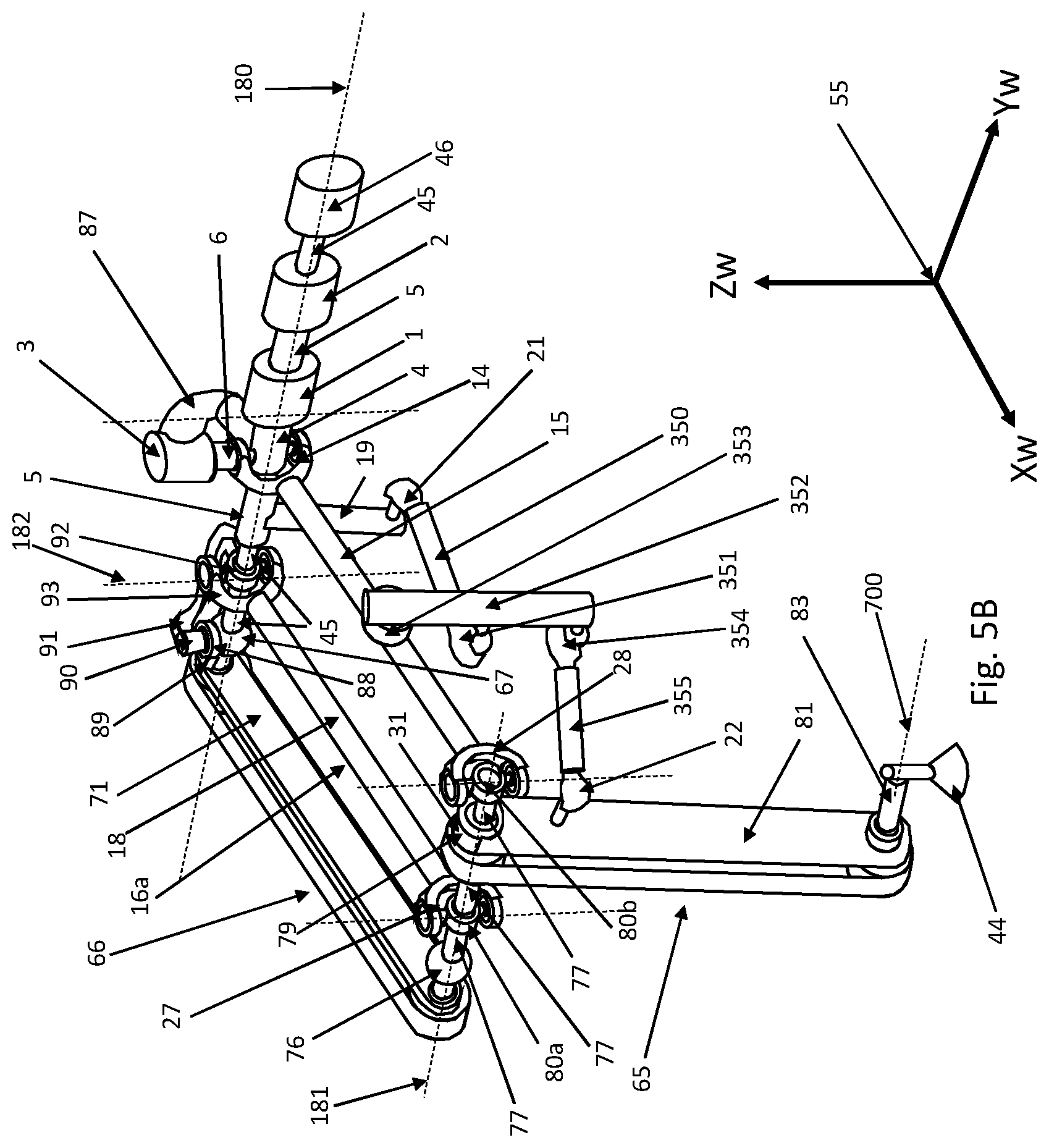 Patent US12134187 Figure 6 – Agile robot arm for positioning a tool with controlled orientation