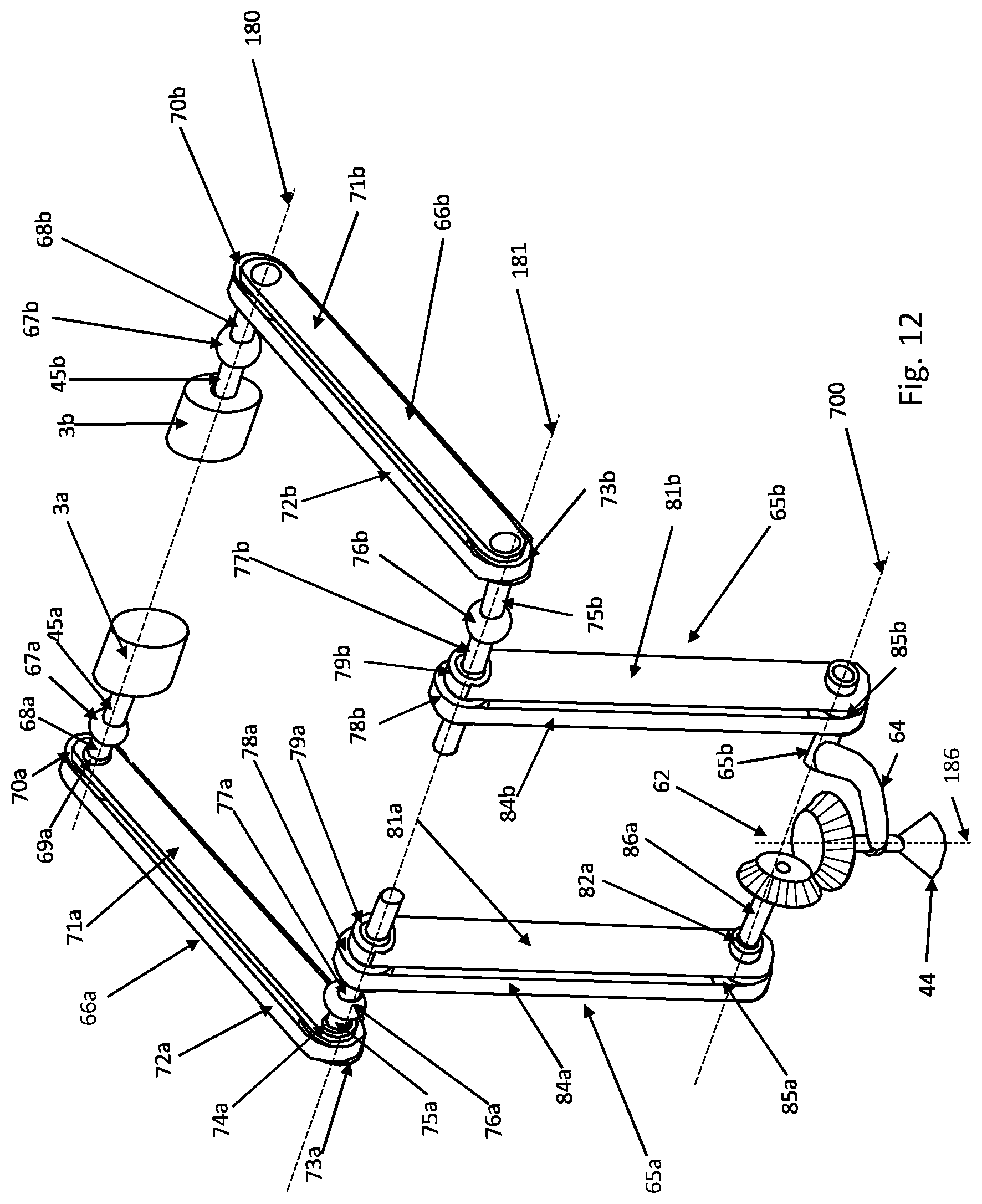 Patent US12134187 Figure 13 – Agile robot arm for positioning a tool with controlled orientation