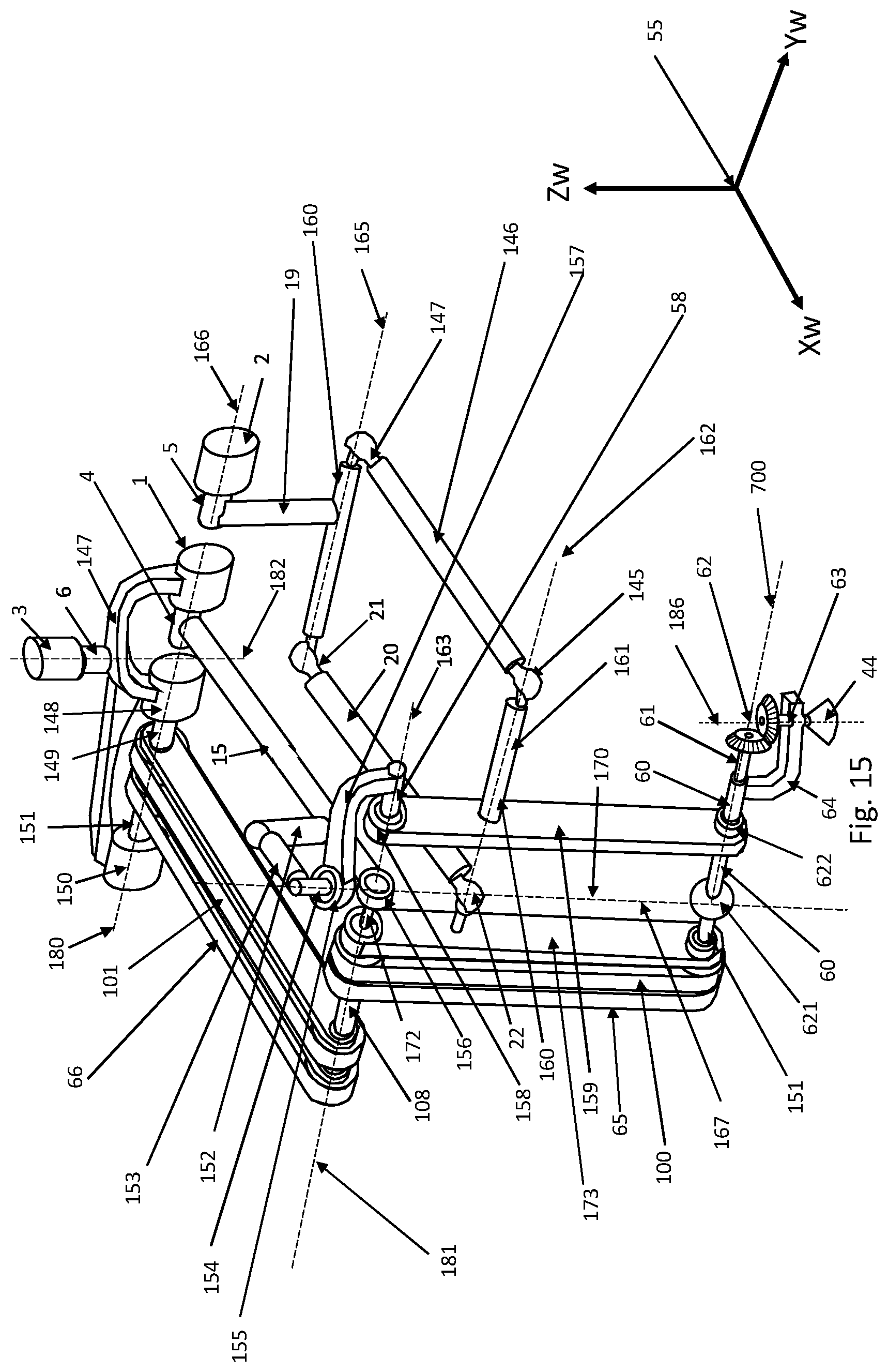 Patent US12134187 Figure 16 – Agile robot arm for positioning a tool with controlled orientation