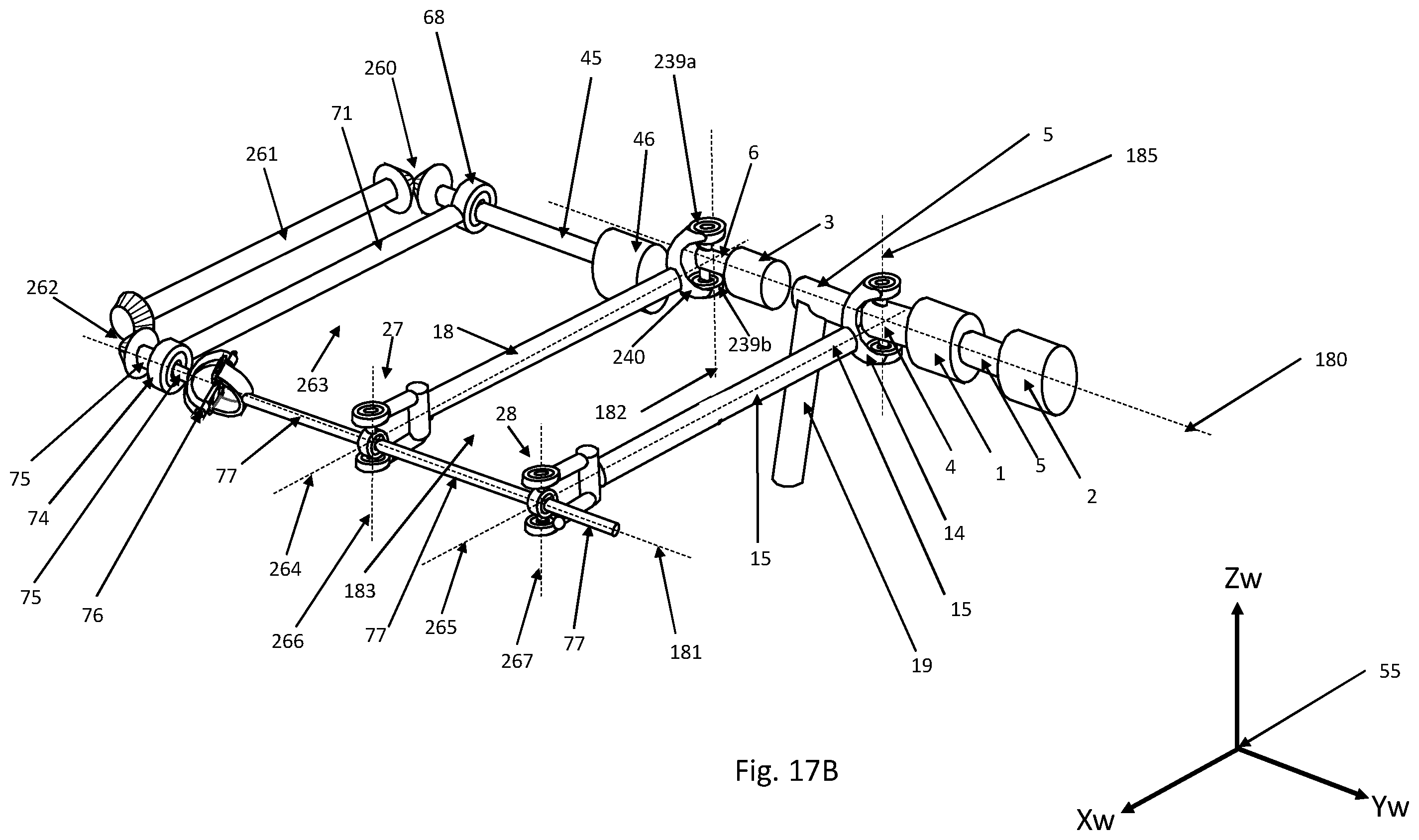 Patent US12134187 Figure 19 – Agile robot arm for positioning a tool with controlled orientation