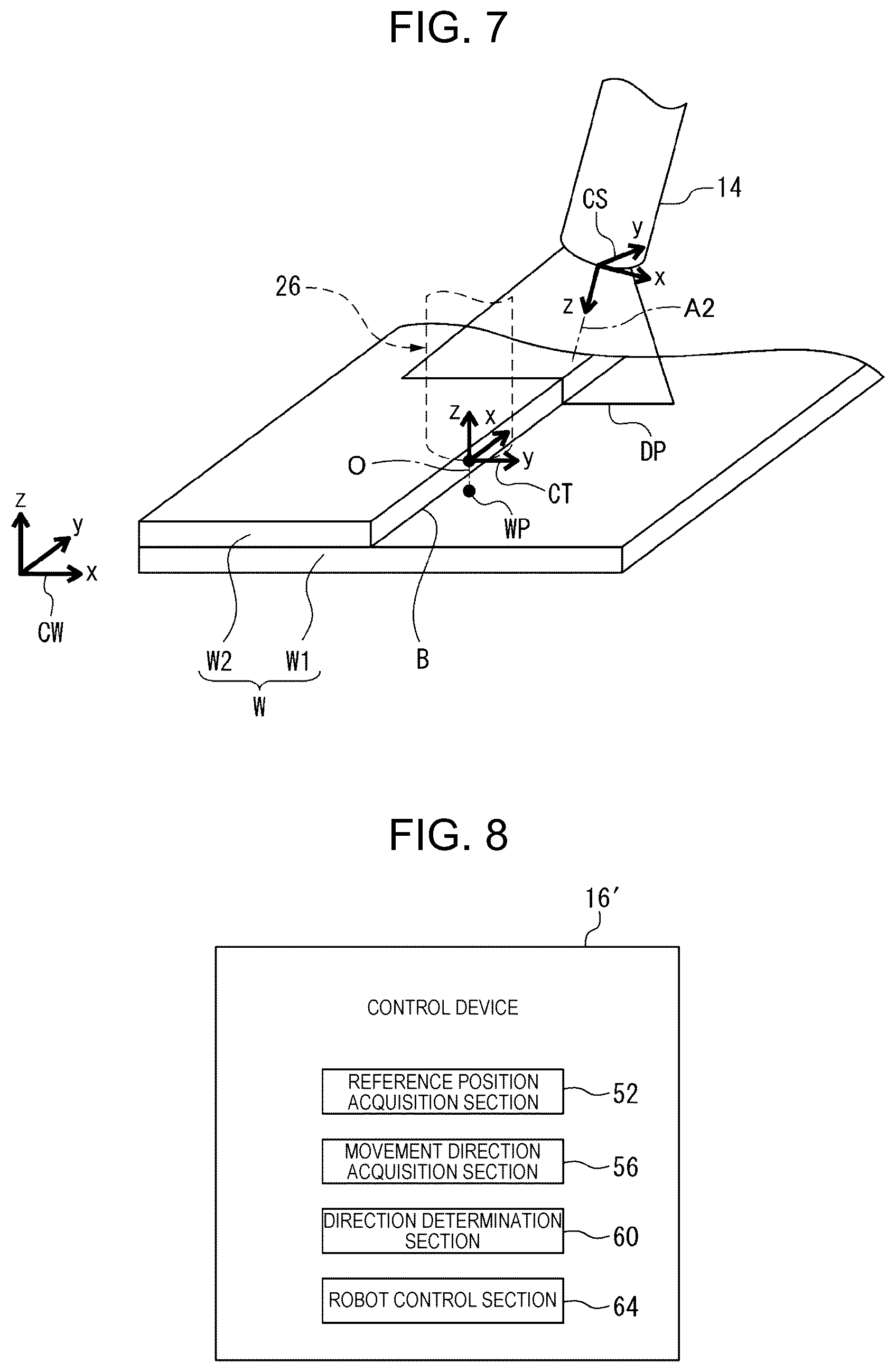Patent US12134195 Figure 7 – Control device for robot, robot system, control method, and program