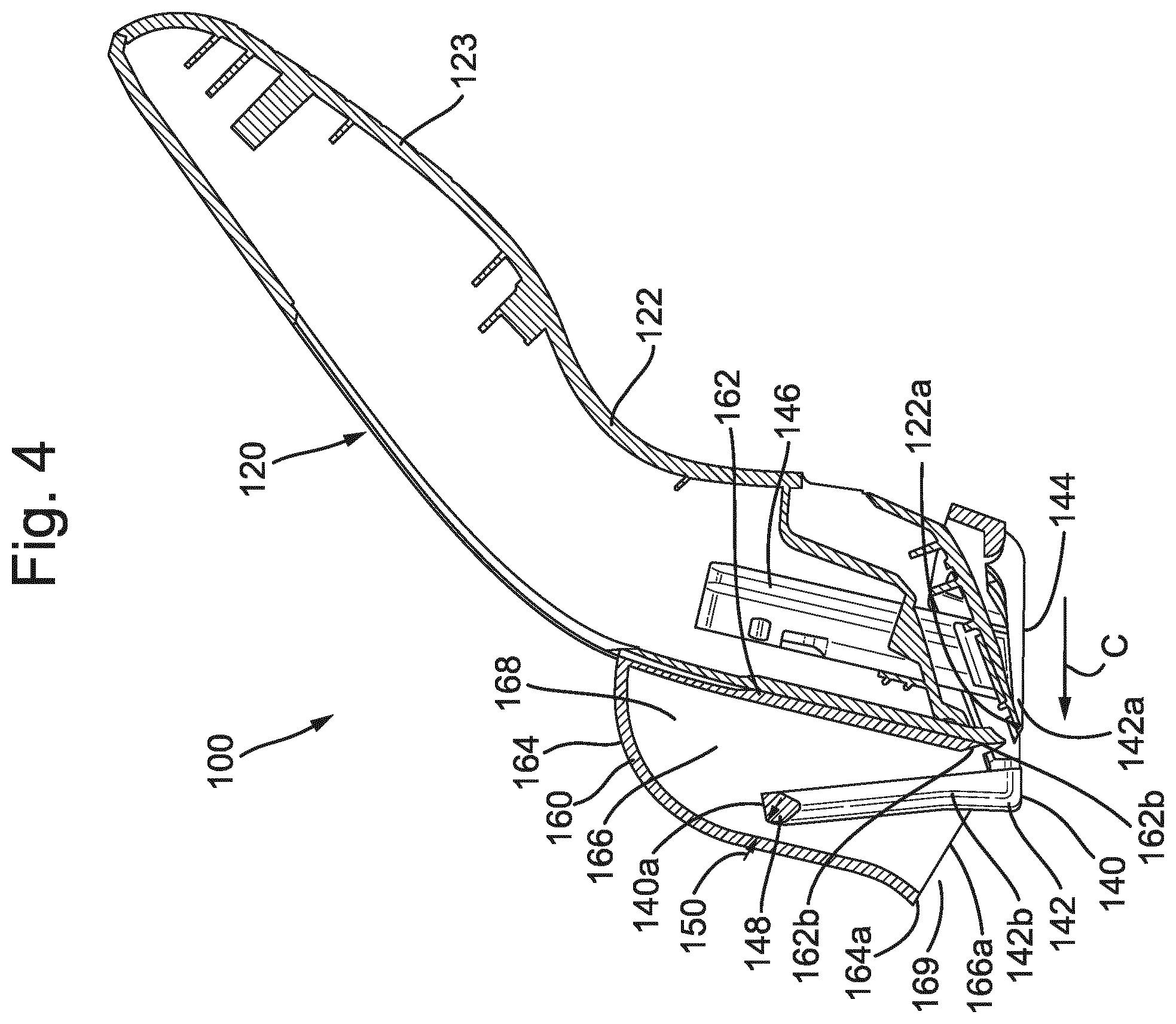 Patent US12134201 Figure 4 – Hair cutting system