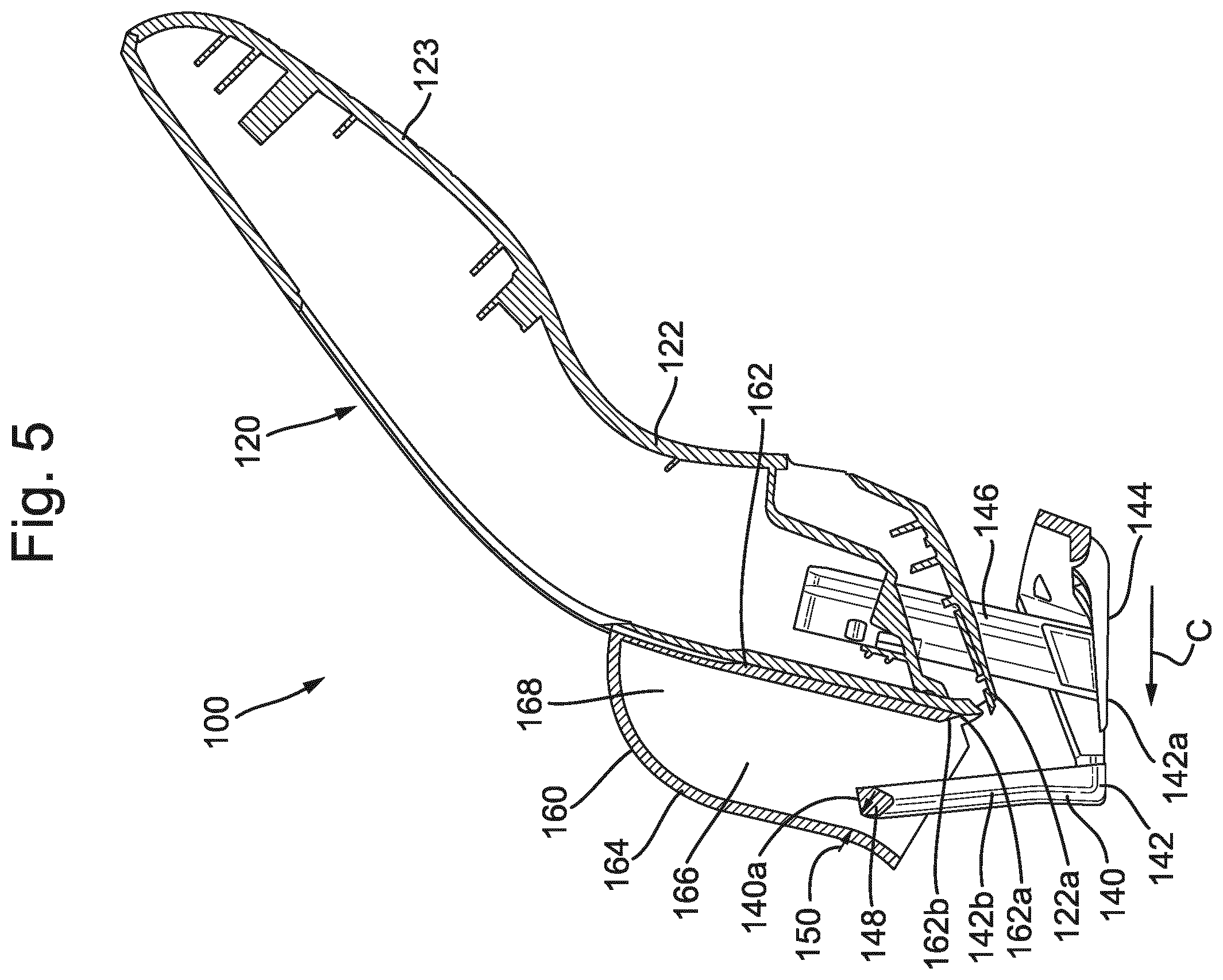 Patent US12134201 Figure 5 – Hair cutting system
