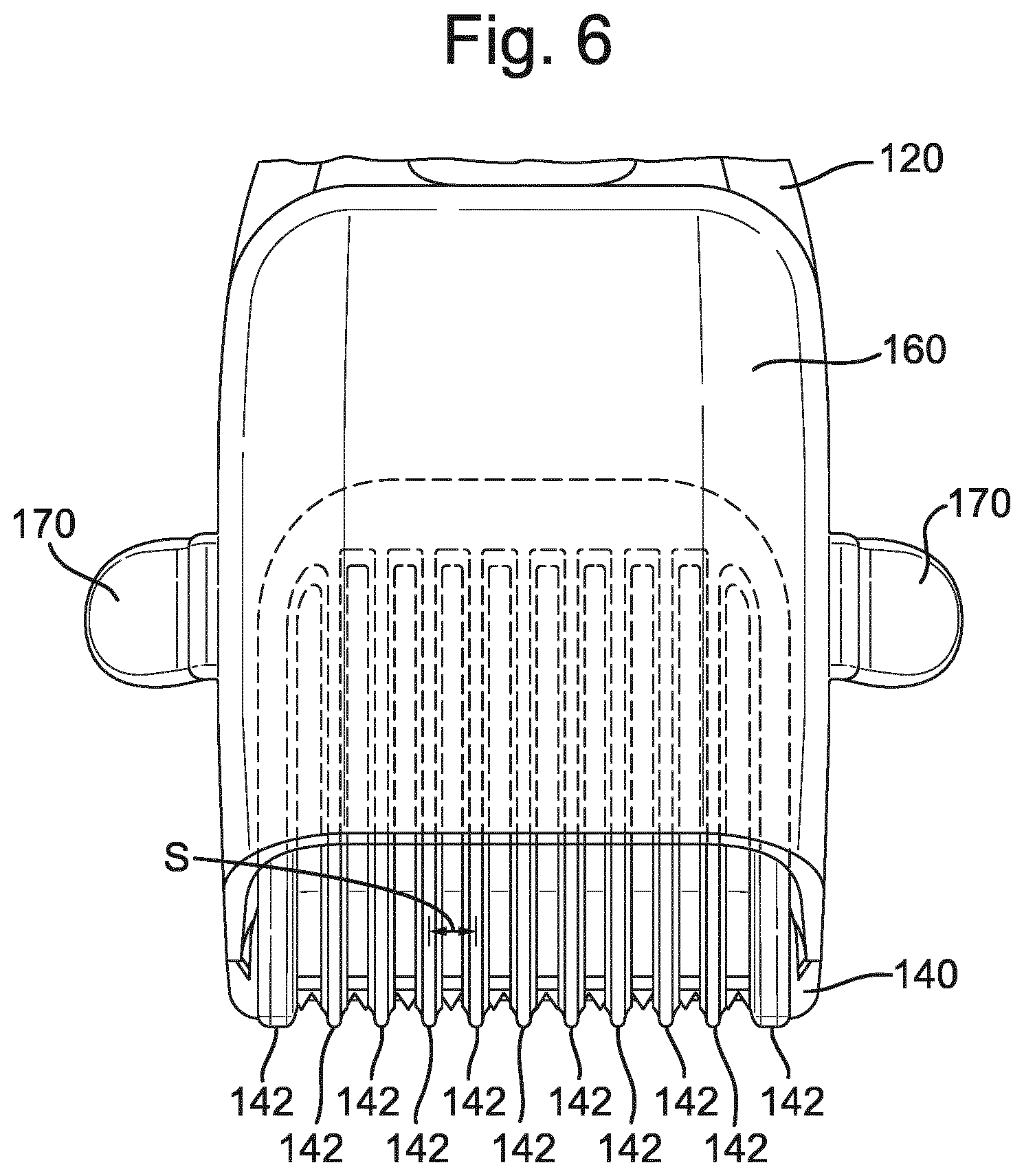 Patent US12134201 Figure 6 – Hair cutting system