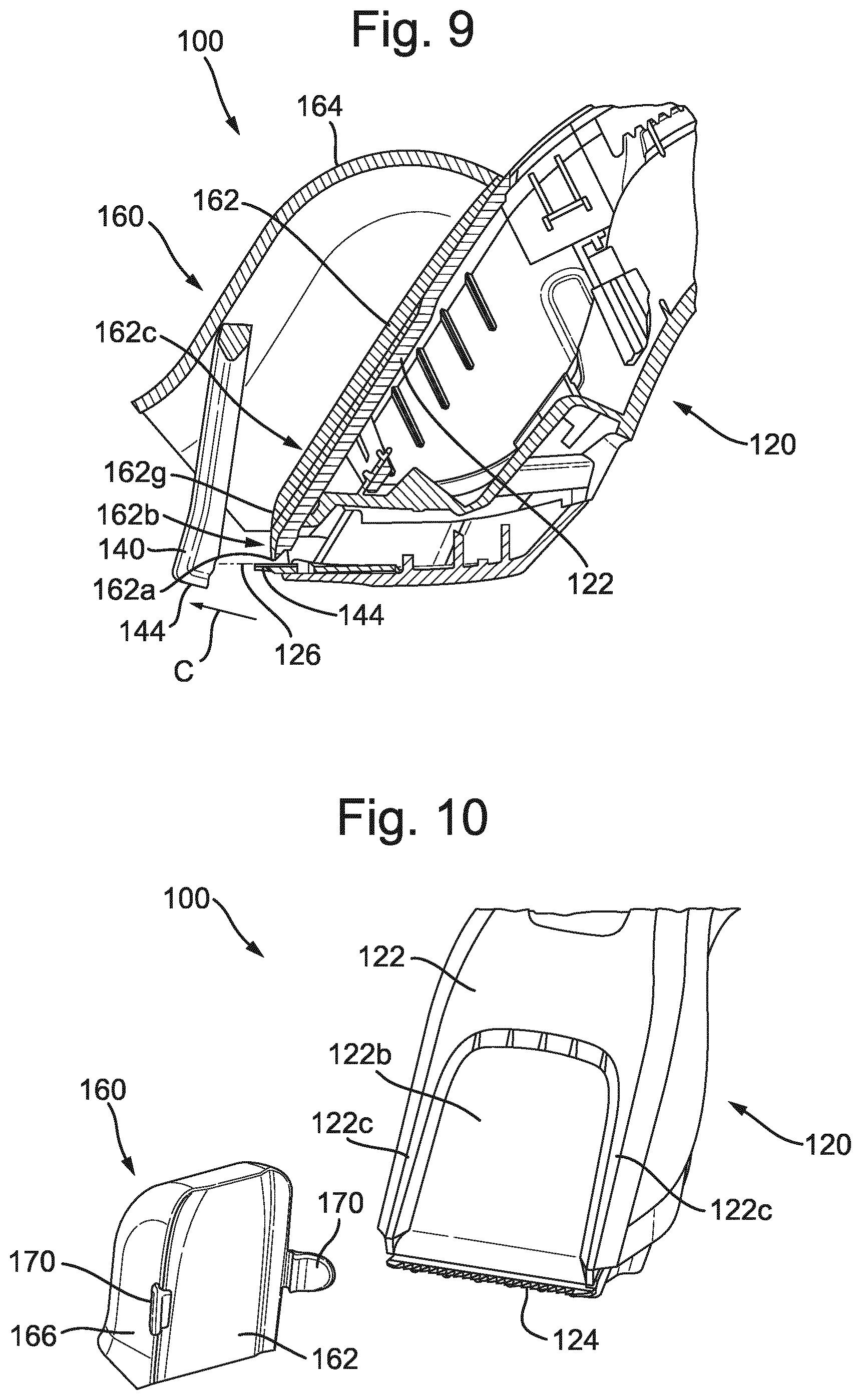 Patent US12134201 Figure 9 – Hair cutting system