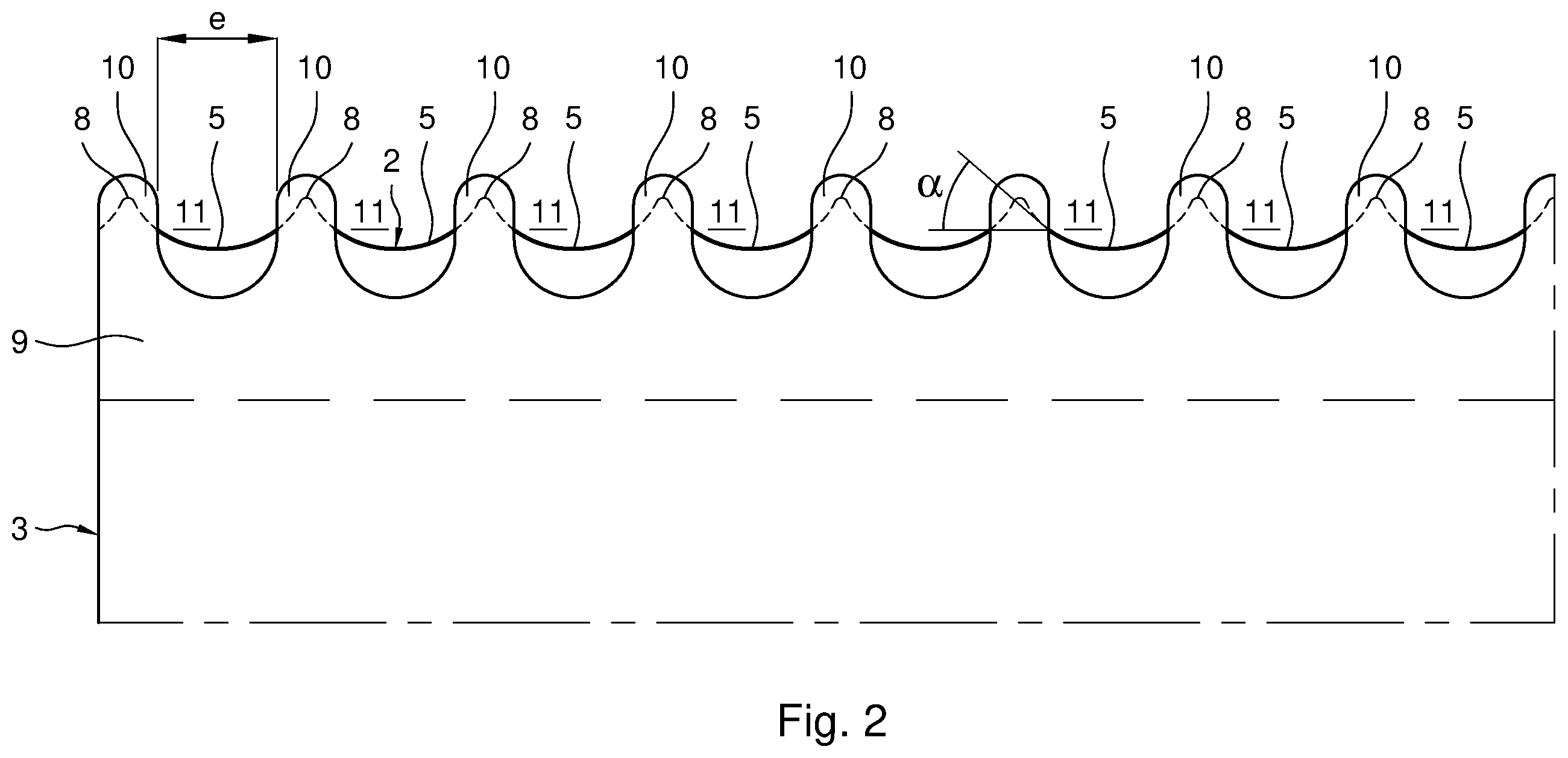 Patent US12134203 Figure 2 – Razor having a hair-cutting fiber