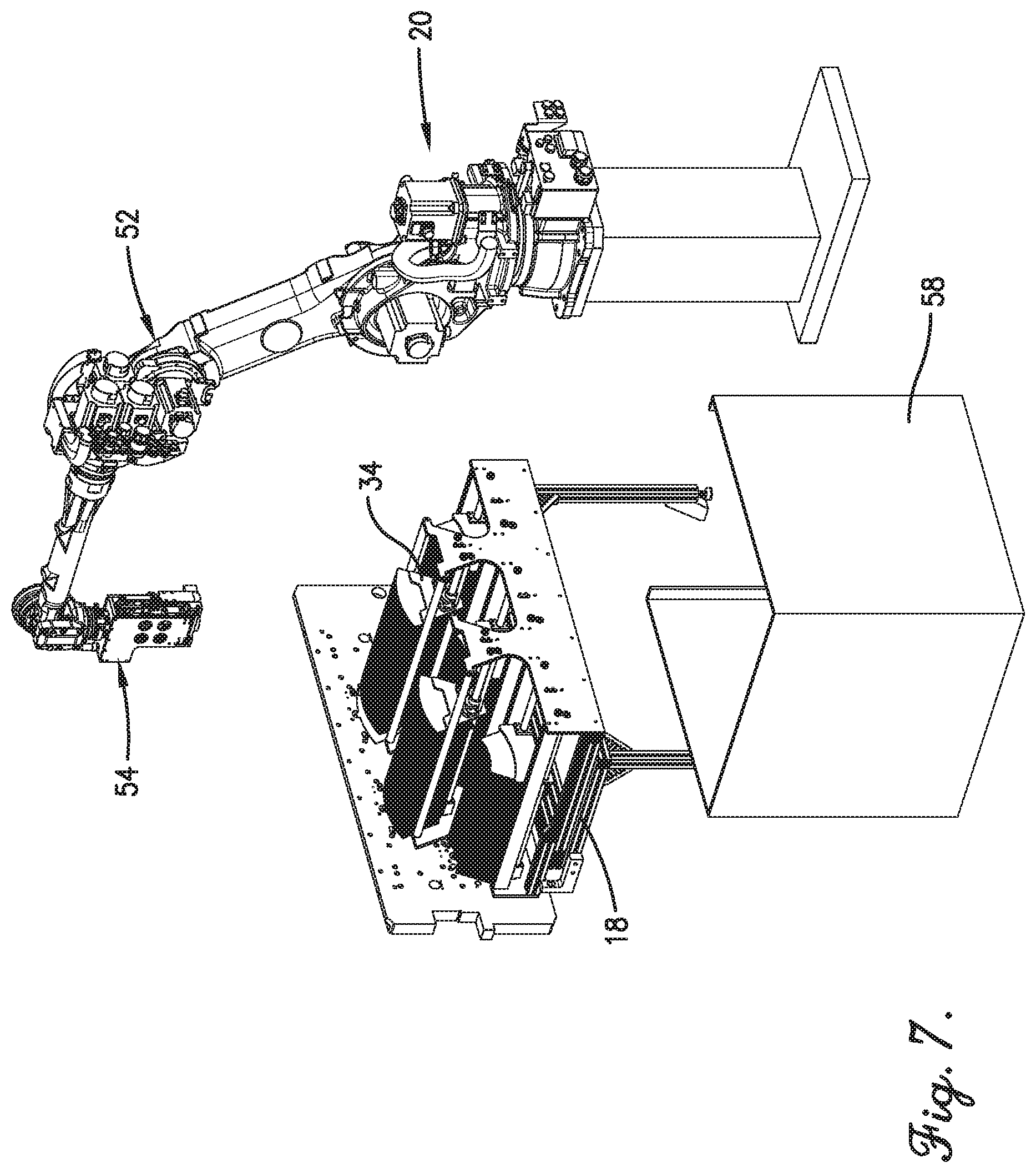 Patent US12134205 Figure 7 – Smart die output lane assembly
