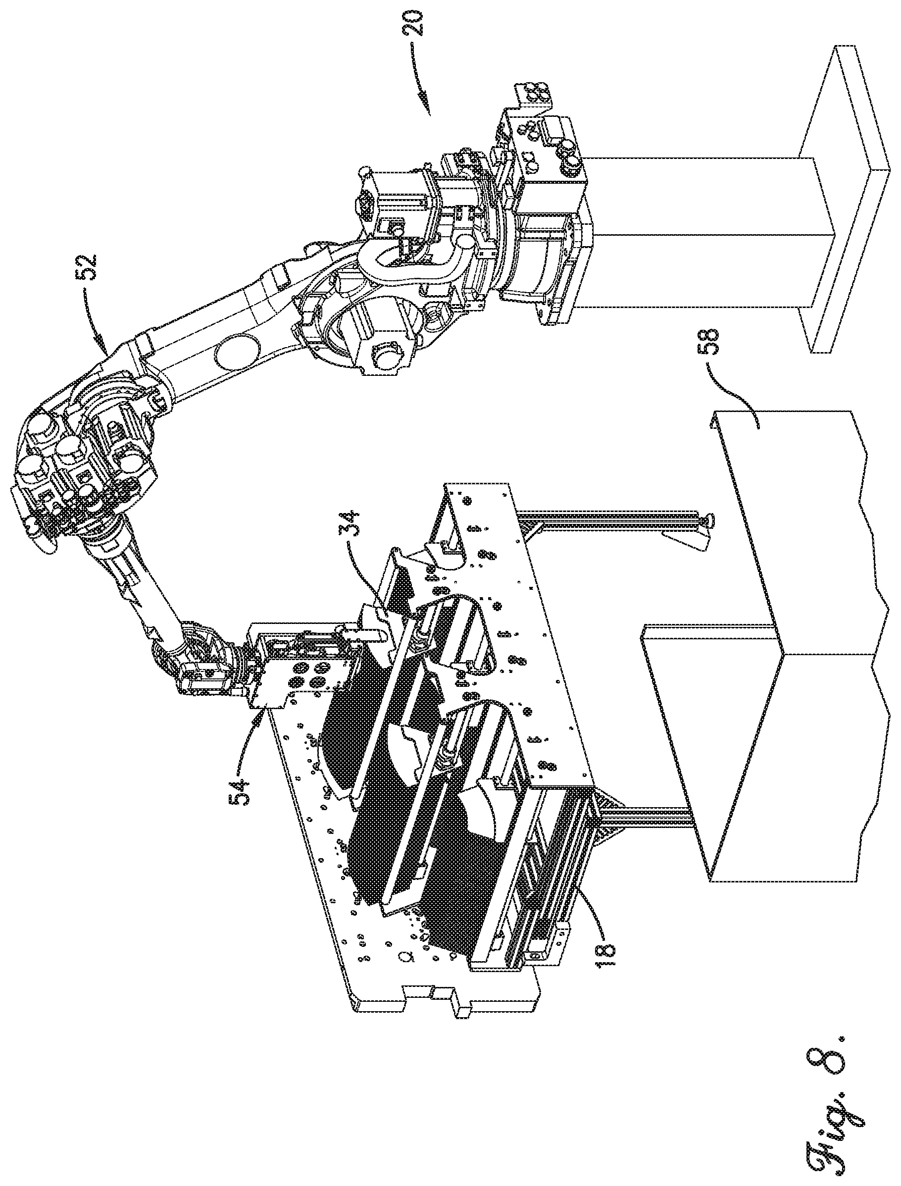 Patent US12134205 Figure 8 – Smart die output lane assembly