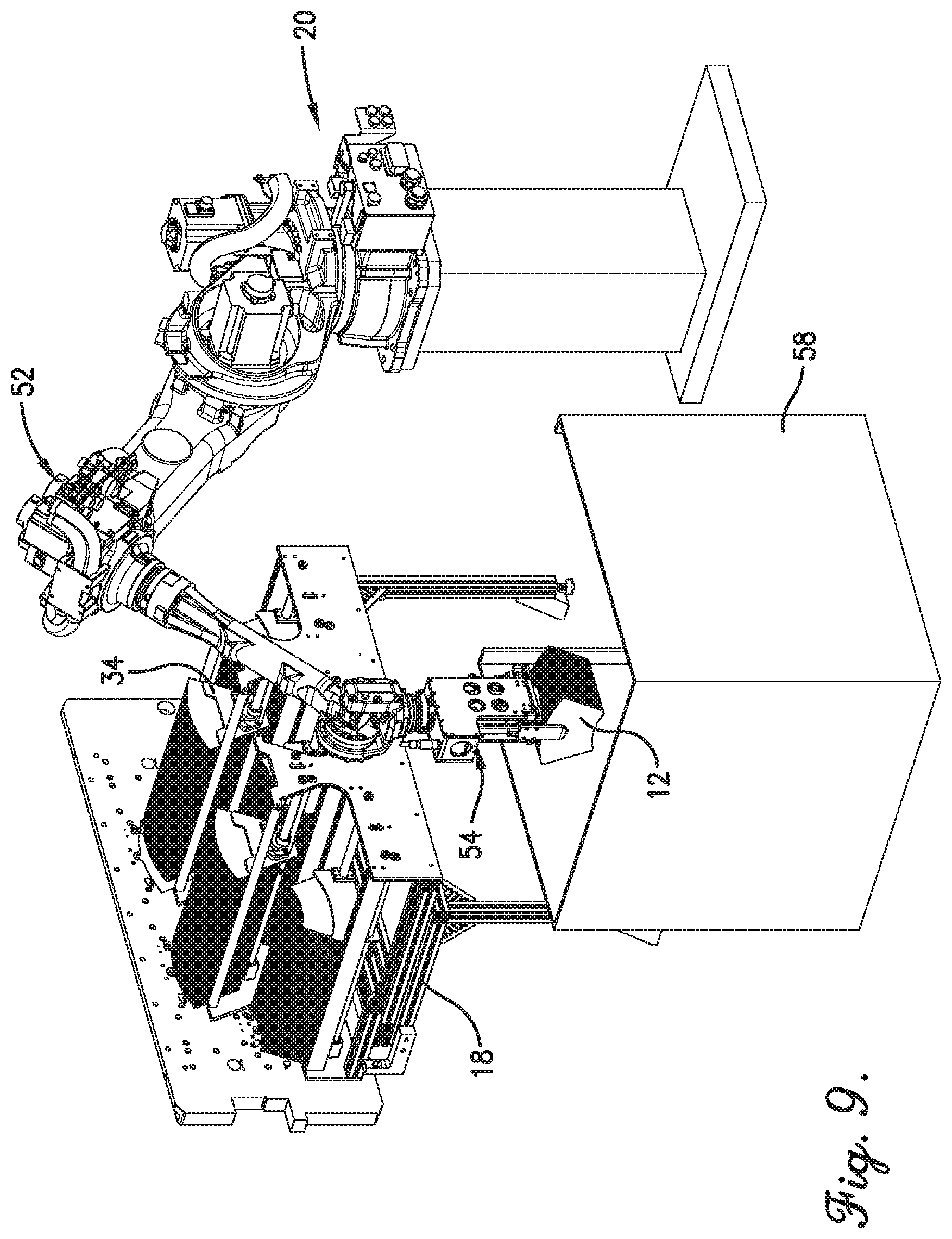 Patent US12134205 Figure 9 – Smart die output lane assembly