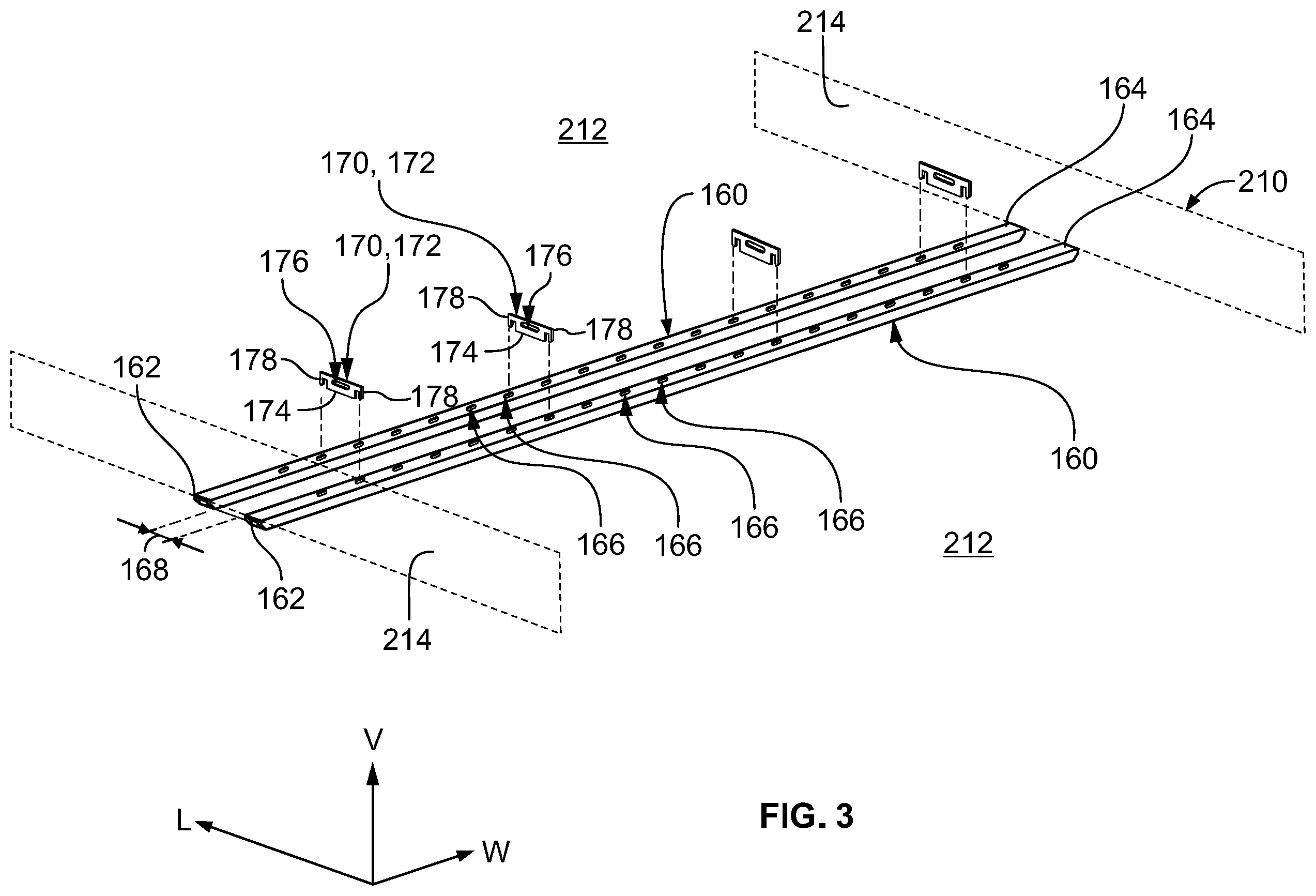 Patent US12134209 Figure 3 – Bulkhead system for concrete casting bed