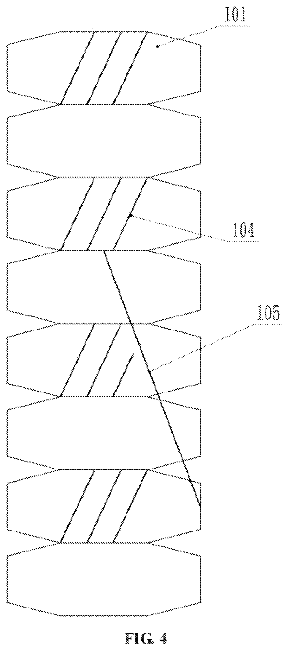 Patent US12134212 Figure 4 – Charging barrel of infrared dehumidification, crystallization and drying all-in-one machine and crystallization and drying all-in-one machine