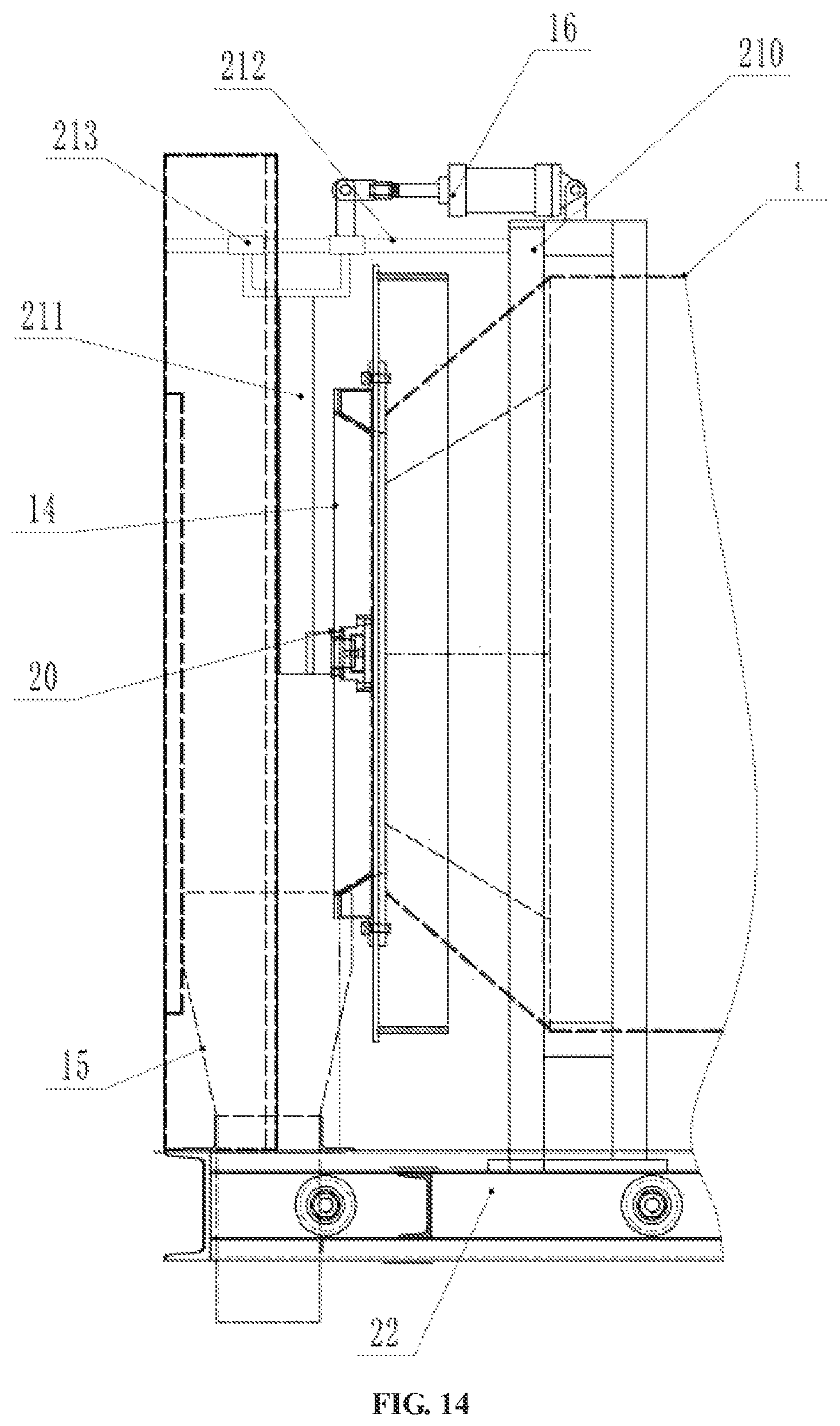 Patent US12134212 Figure 14 – Charging barrel of infrared dehumidification, crystallization and drying all-in-one machine and crystallization and drying all-in-one machine