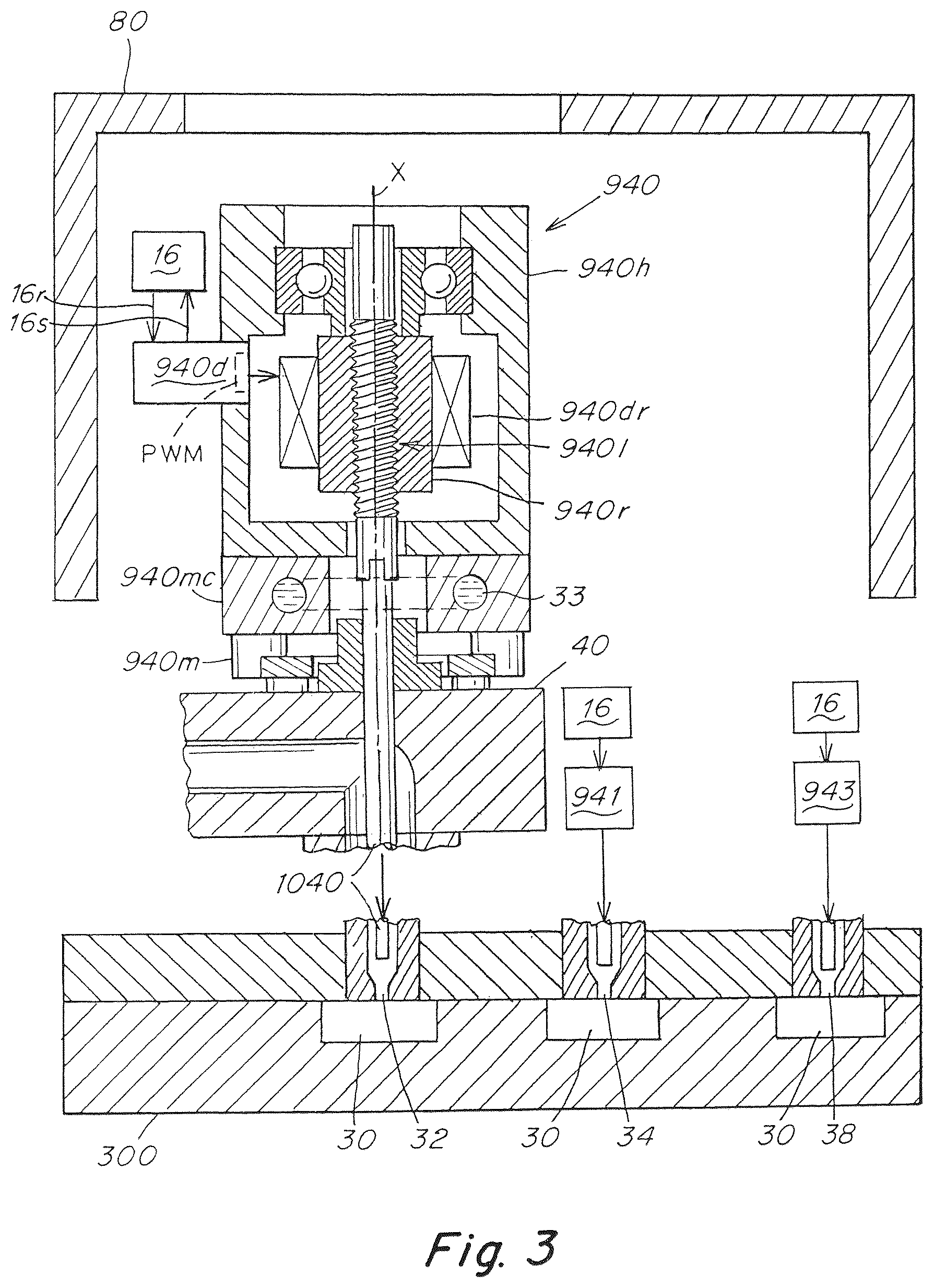 Patent US12134219 Figure 14 – Injection molding apparatus with insulated integrated actuator electronic drive