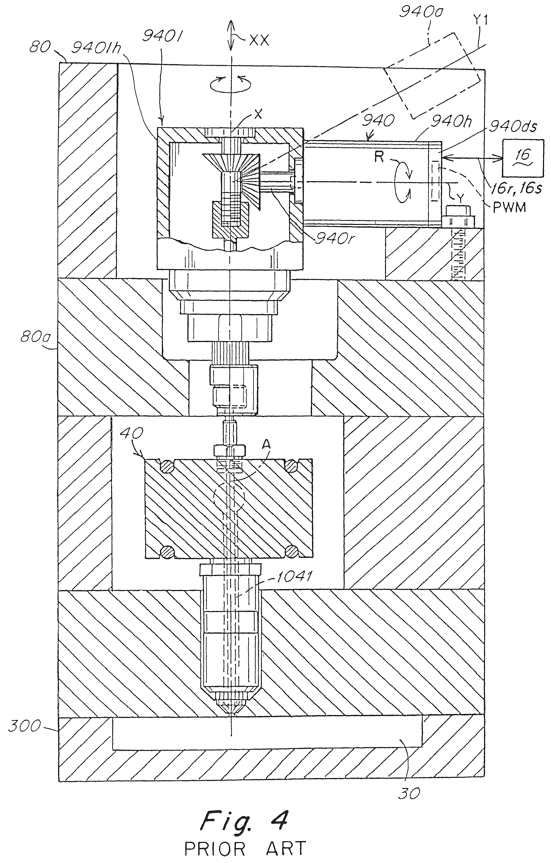 Patent US12134219 Figure 16 – Injection molding apparatus with insulated integrated actuator electronic drive